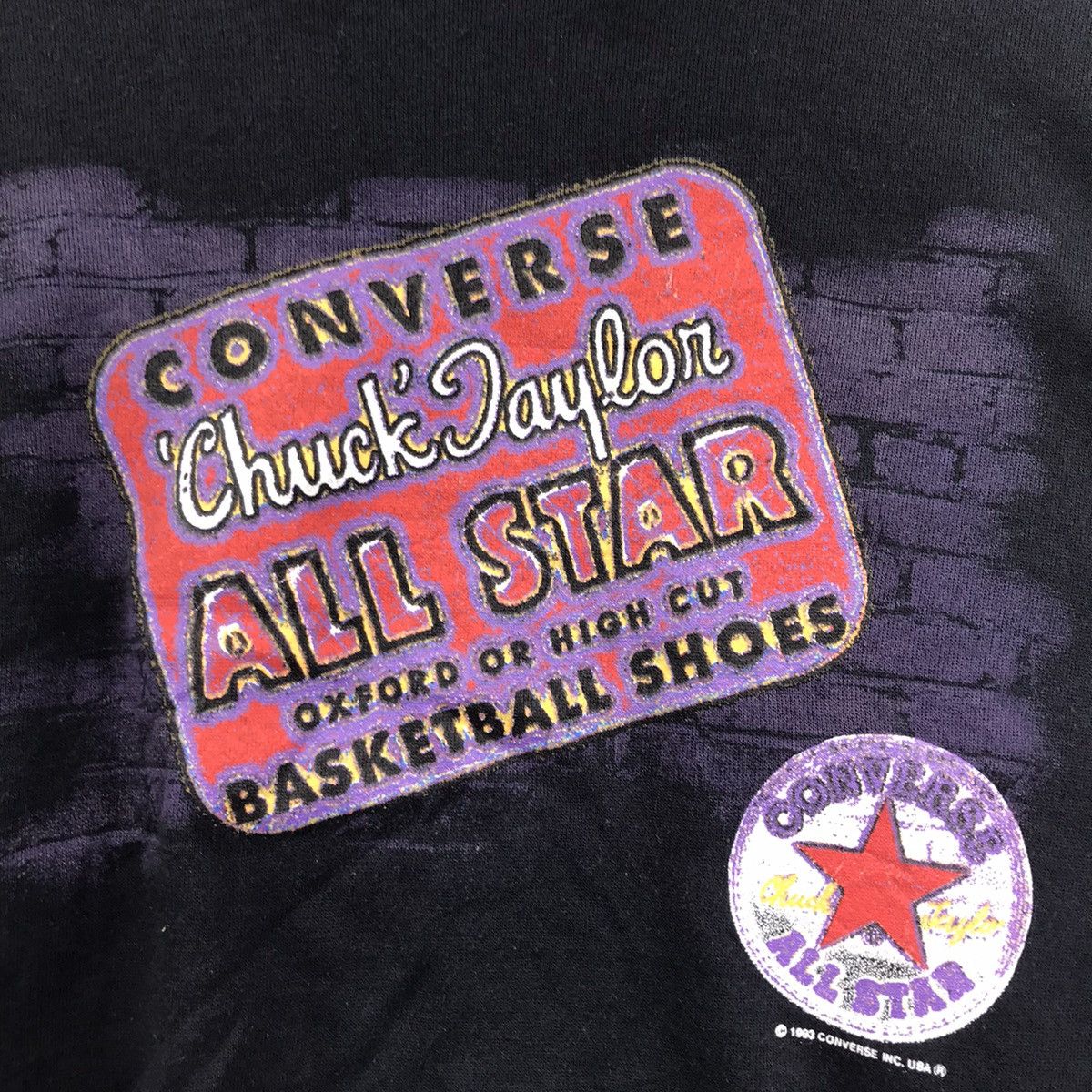 Converse Vintage CONVERSE ALL STAR Chuck Taylor Skate BlackSweatshirt Size US M / EU 48-50 / 2 - 3 Thumbnail