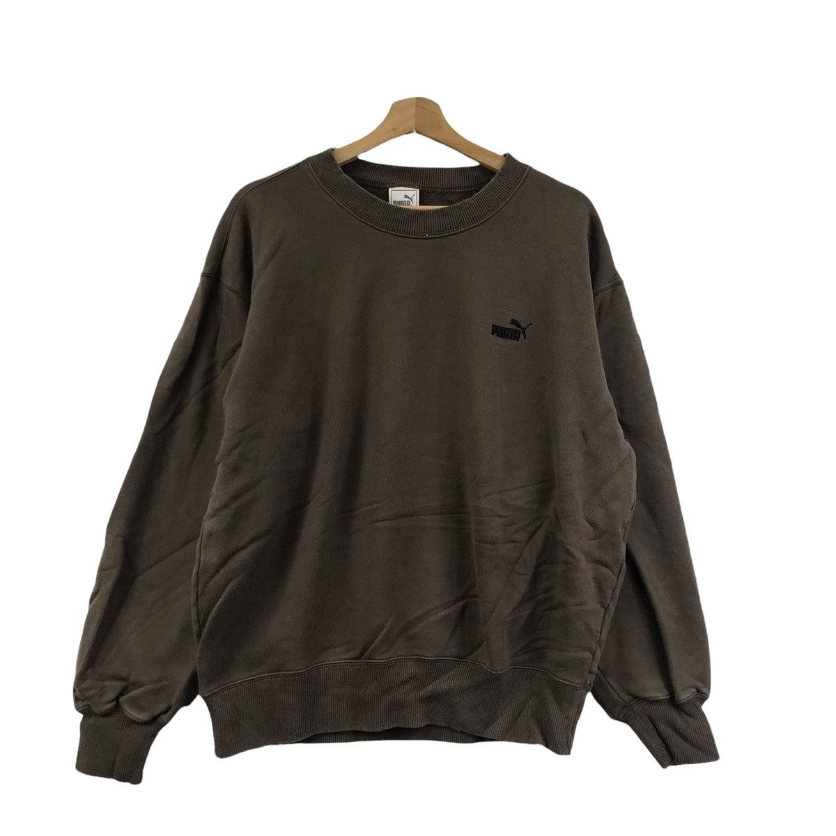 Puma PUMA SPORT Embroidered Logo Sportswear Black Sweatshirt Size US L / EU 52-54 / 3 - 1 Thumbnail