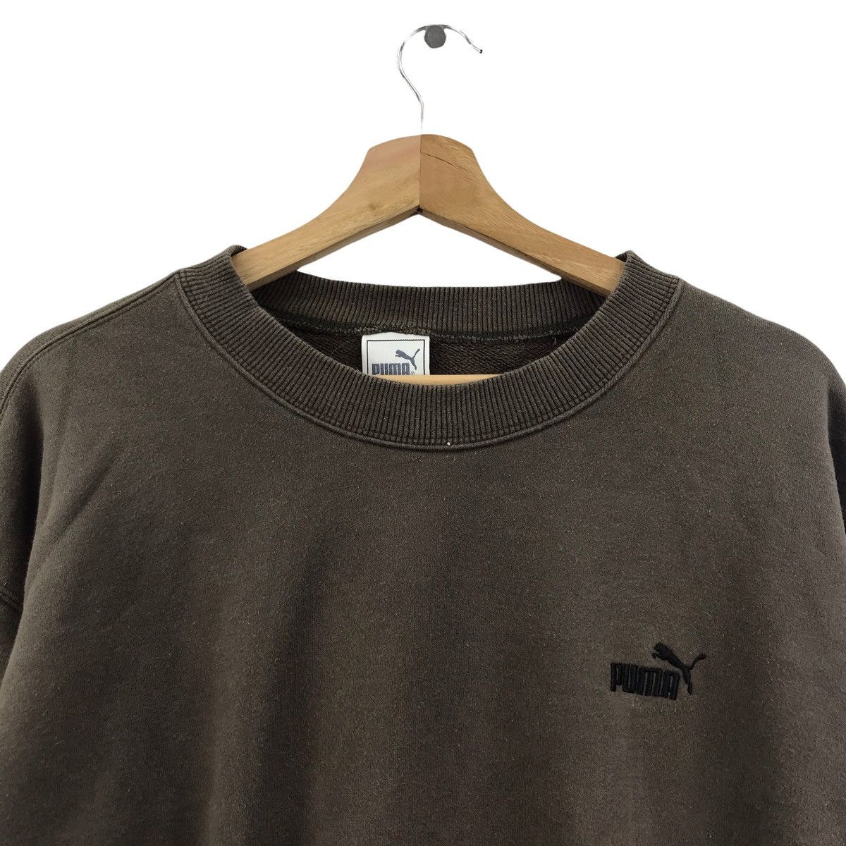 Puma PUMA SPORT Embroidered Logo Sportswear Black Sweatshirt Size US L / EU 52-54 / 3 - 2 Thumbnail
