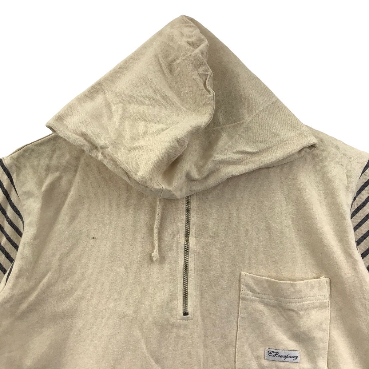 C.P. Company CP COMPANY ITALY Navu Sailor Back Hit Short Sleeve Hoodie Size US XS / EU 42 / 0 - 3 Thumbnail