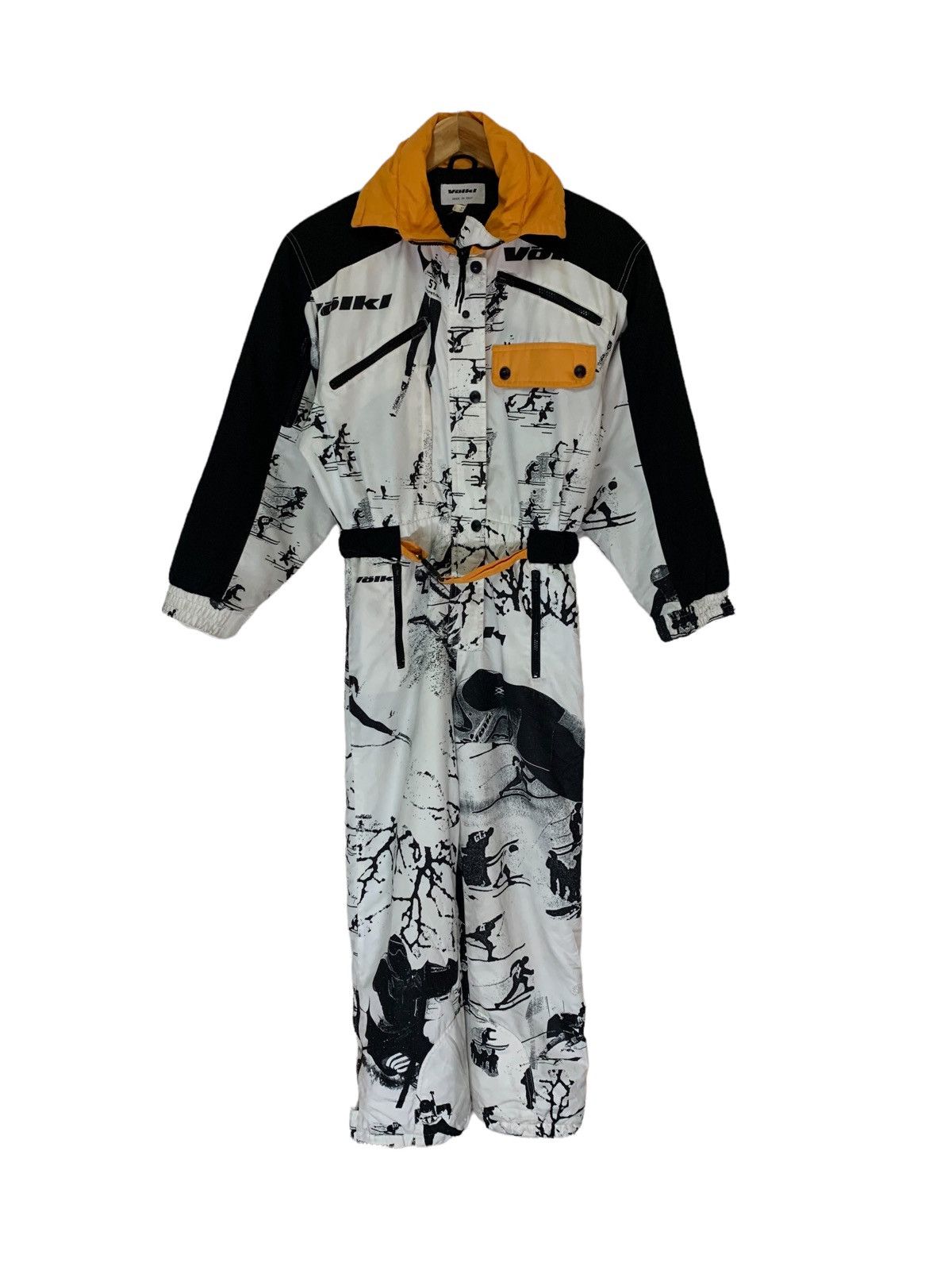 Vintage 80s völkl skiwear overall jacket made in italy Size US 31 - 3 Thumbnail