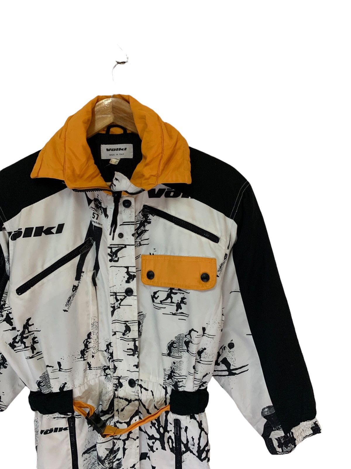 Vintage 80s völkl skiwear overall jacket made in italy Size US 31 - 2 Thumbnail