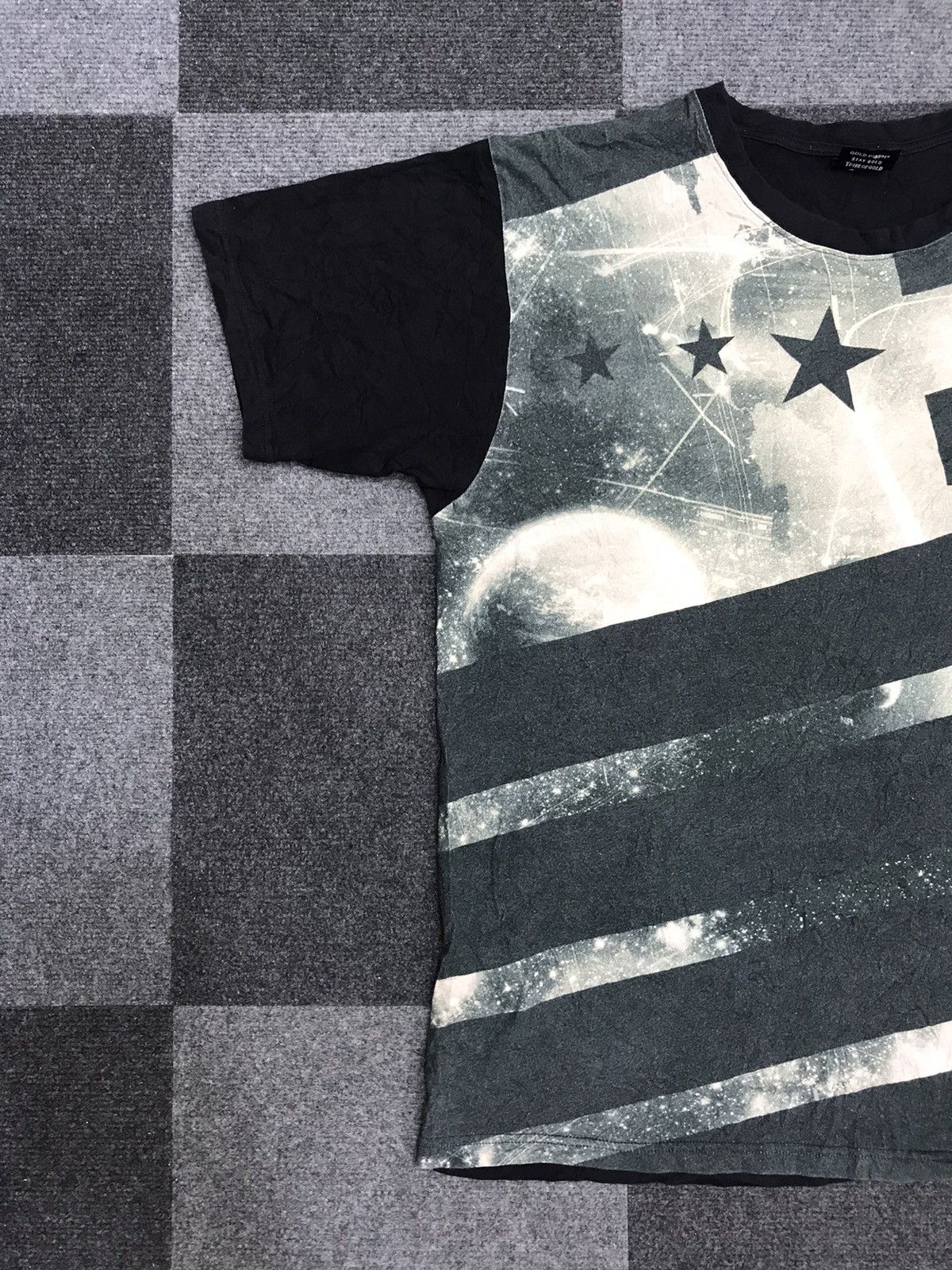 Japanese Brand 24 KARATS Japan Streetwear All Over Spell Out Print Shirt Size US L / EU 52-54 / 3 - 3 Thumbnail