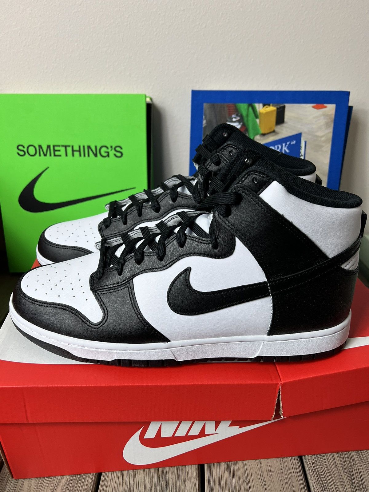 Nike Nike Dunk High Black White Size US 11 / EU 44 - 2 Thumbnail