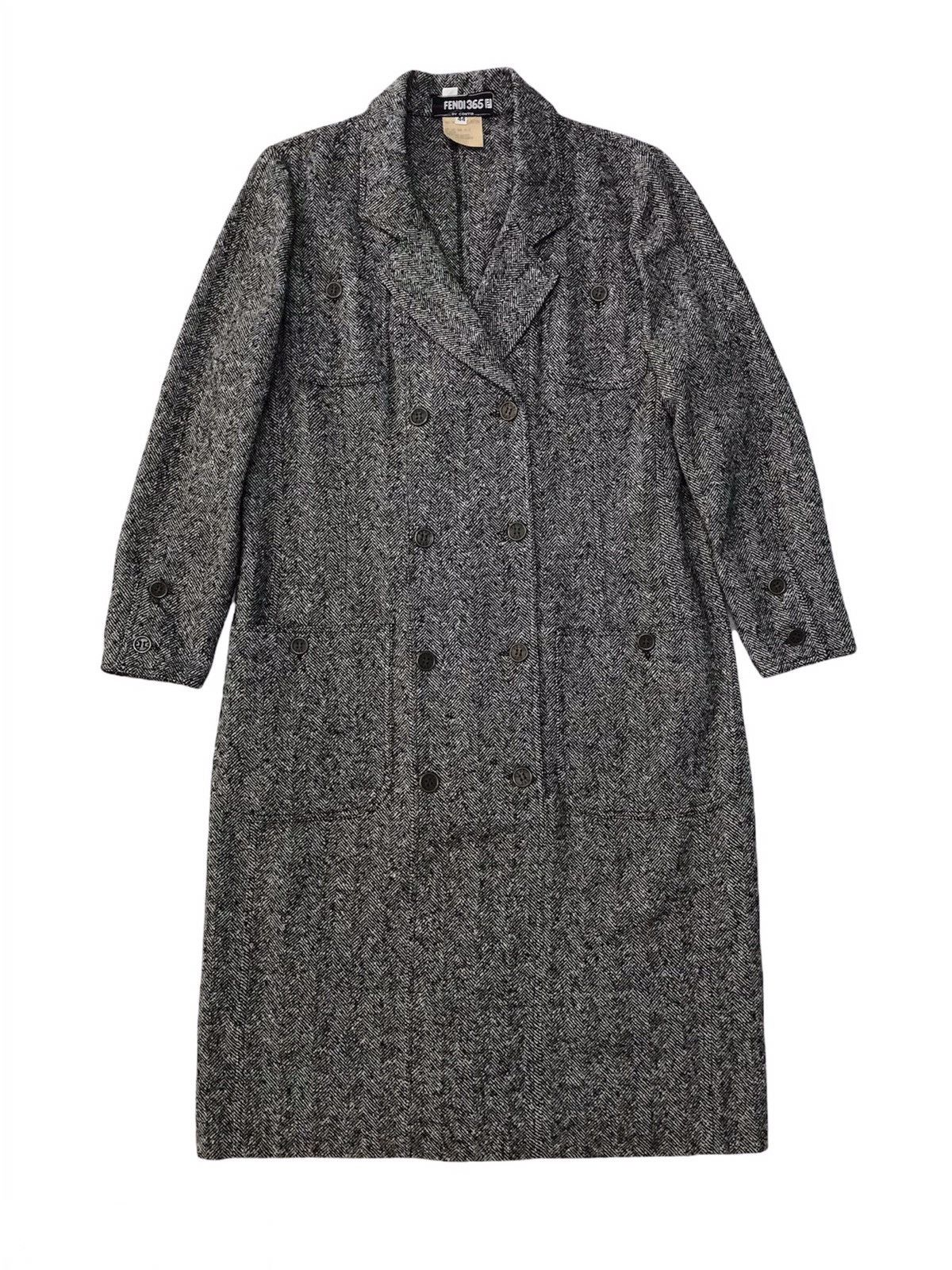 Fendi Vtg Fendi 365 By Contir Wool Nylon Women Jacket Half Button Size M / US 6-8 / IT 42-44 - 1 Thumbnail