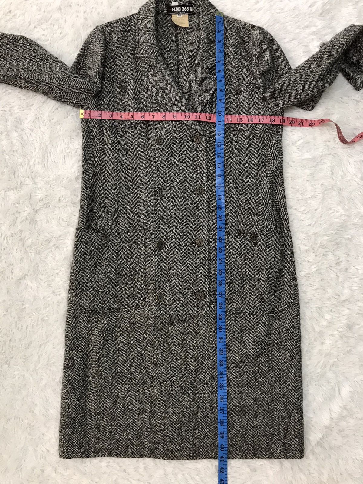 Fendi Vtg Fendi 365 By Contir Wool Nylon Women Jacket Half Button Size M / US 6-8 / IT 42-44 - 16 Thumbnail