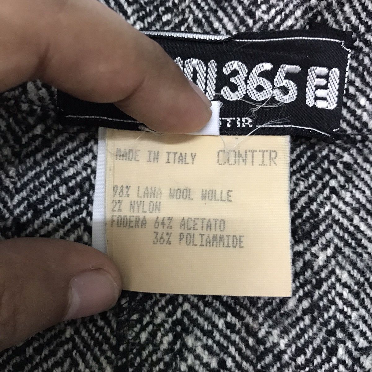 Fendi Vtg Fendi 365 By Contir Wool Nylon Women Jacket Half Button Size M / US 6-8 / IT 42-44 - 14 Thumbnail