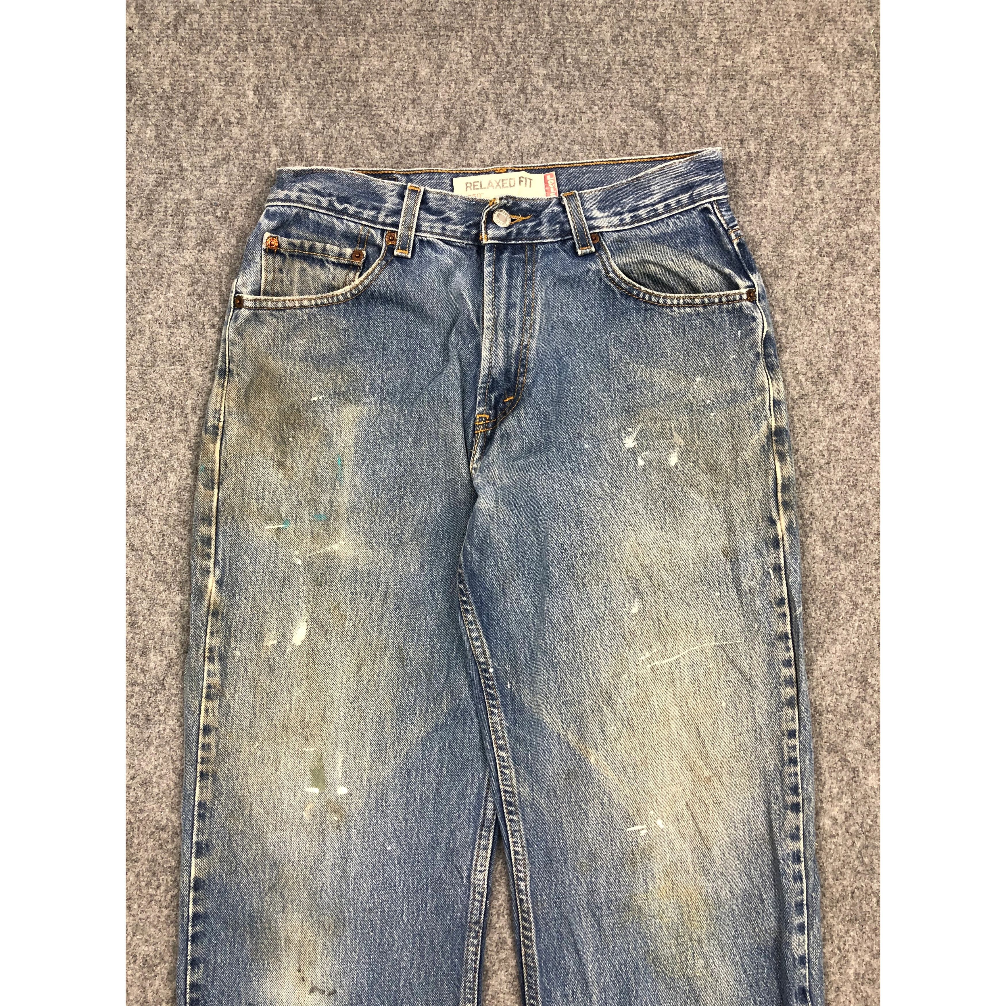 Levi's Vintage Levis 550 Relaxed Fit Blue Denim DP0247 Size US 30 / EU 46 - 3 Thumbnail