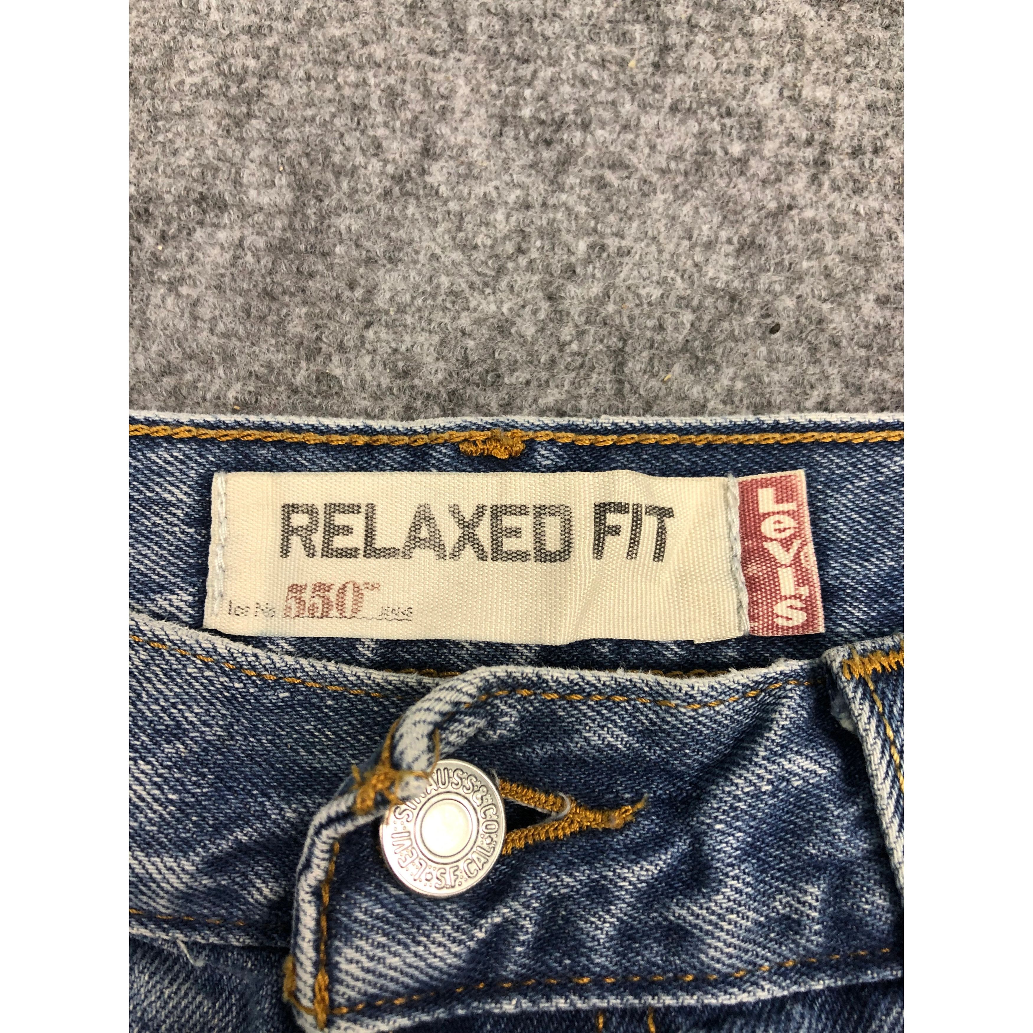 Levi's Vintage Levis 550 Relaxed Fit Blue Denim DP0247 Size US 30 / EU 46 - 6 Thumbnail