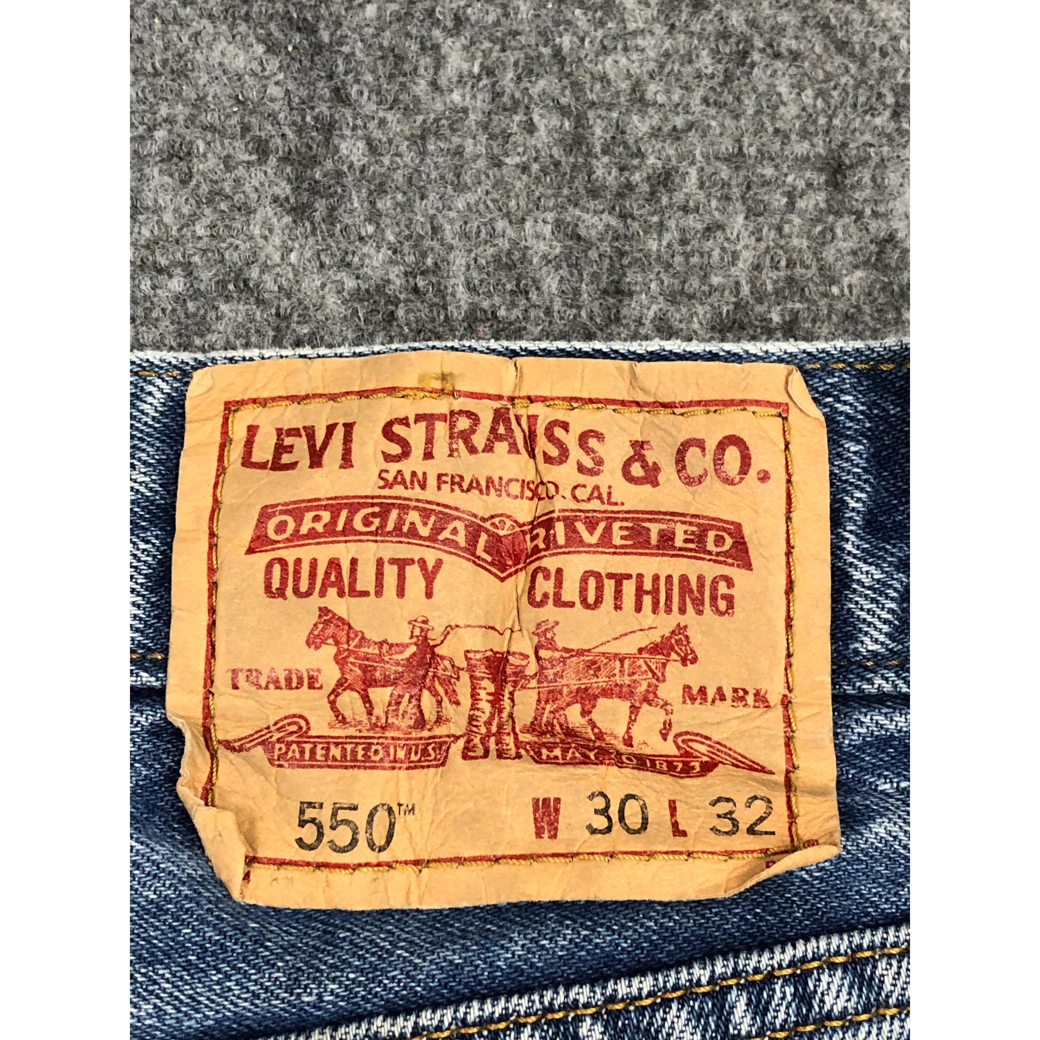 Levi's Vintage Levis 550 Relaxed Fit Blue Denim DP0247 Size US 30 / EU 46 - 5 Thumbnail