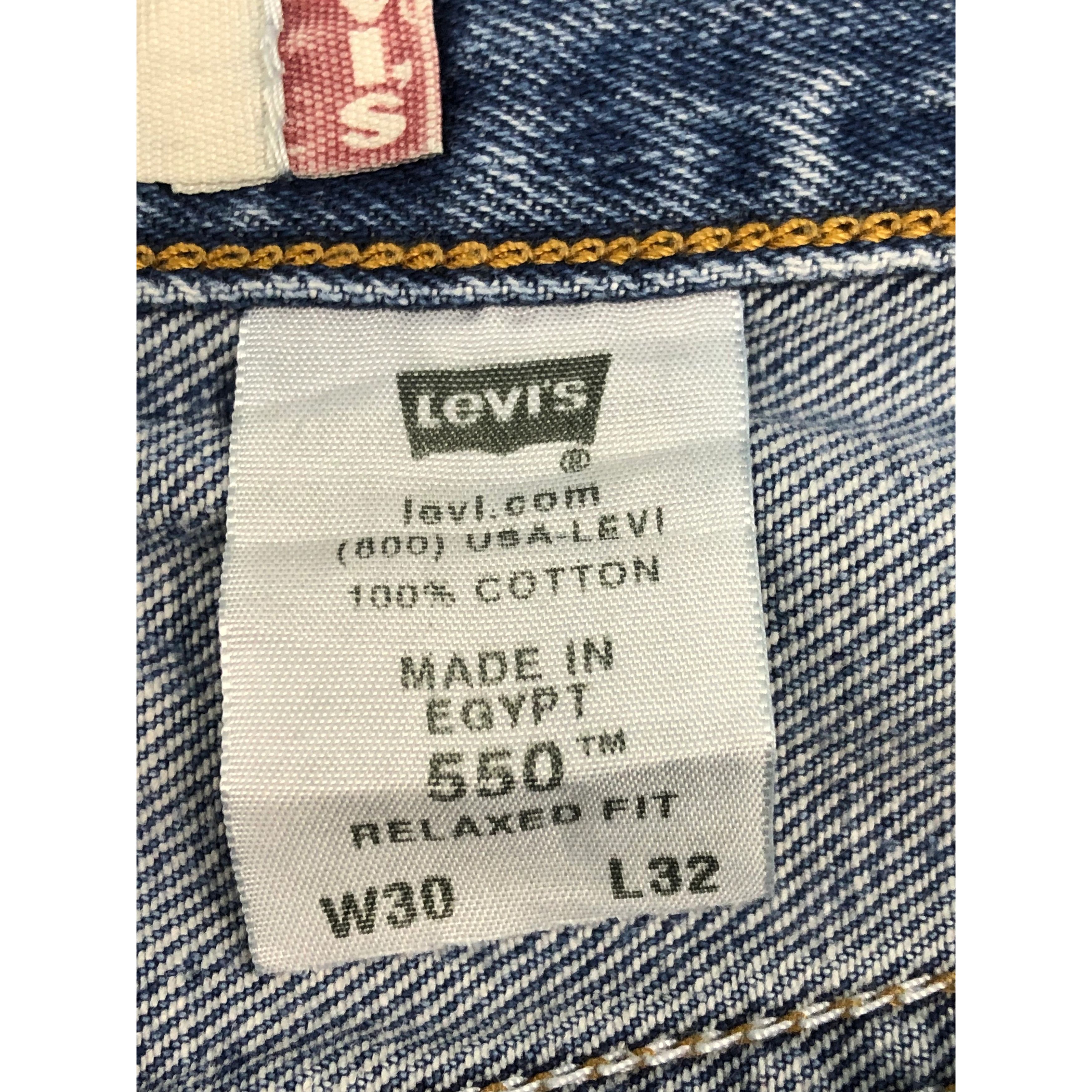 Levi's Vintage Levis 550 Relaxed Fit Blue Denim DP0247 Size US 30 / EU 46 - 7 Thumbnail