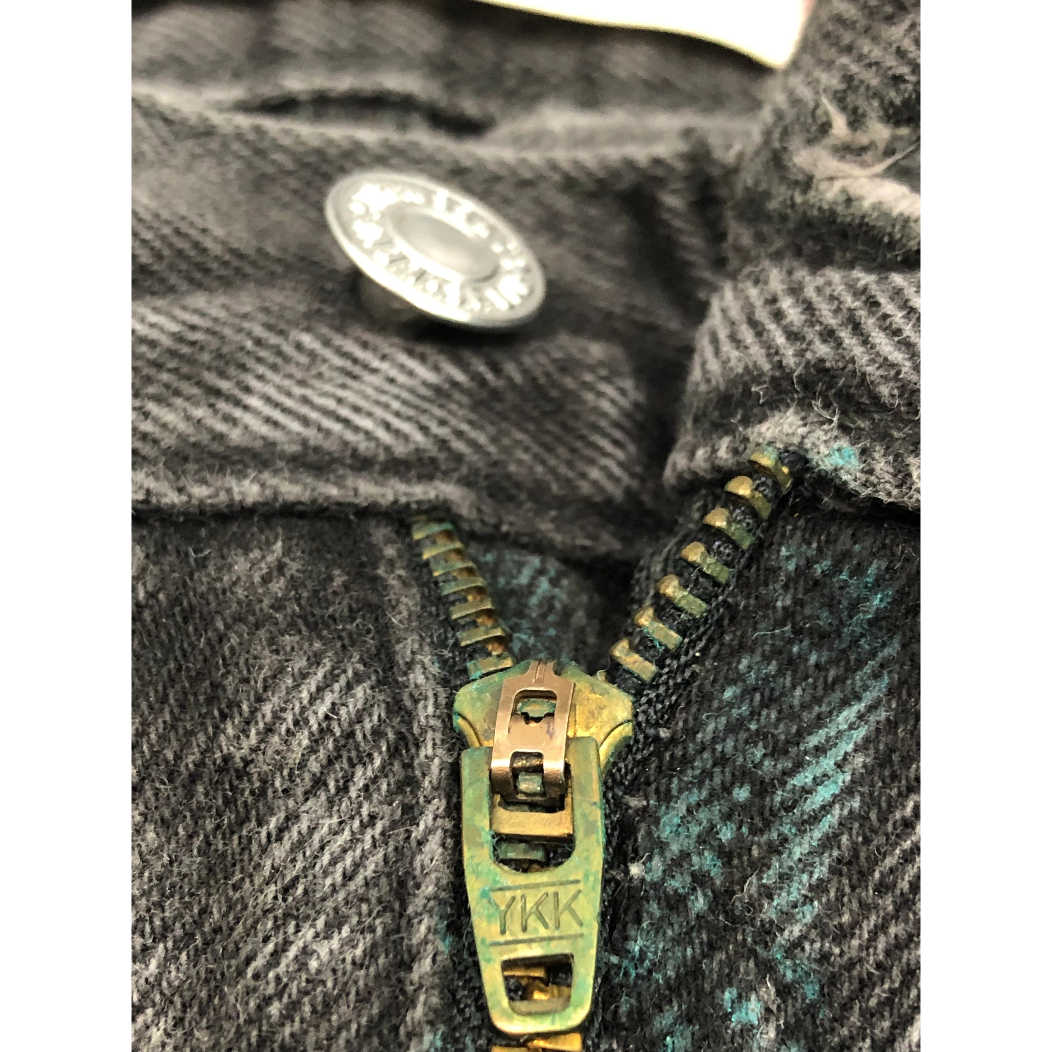 Levi's Vintage Levis 505 Regular Fit Painter Black Denim DP0284 Size US 33 - 7 Thumbnail