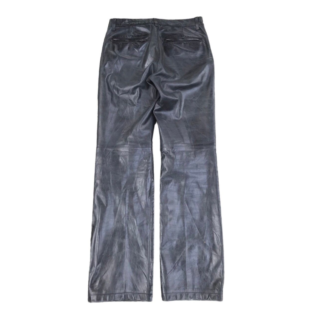 Beauty Beast Archival Yoshiyuki Konishi Cowhide Leather Pants Size US 29 - 2 Thumbnail