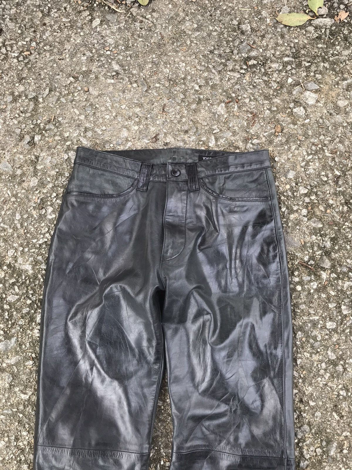 Beauty Beast Archival Yoshiyuki Konishi Cowhide Leather Pants Size US 29 - 6 Thumbnail