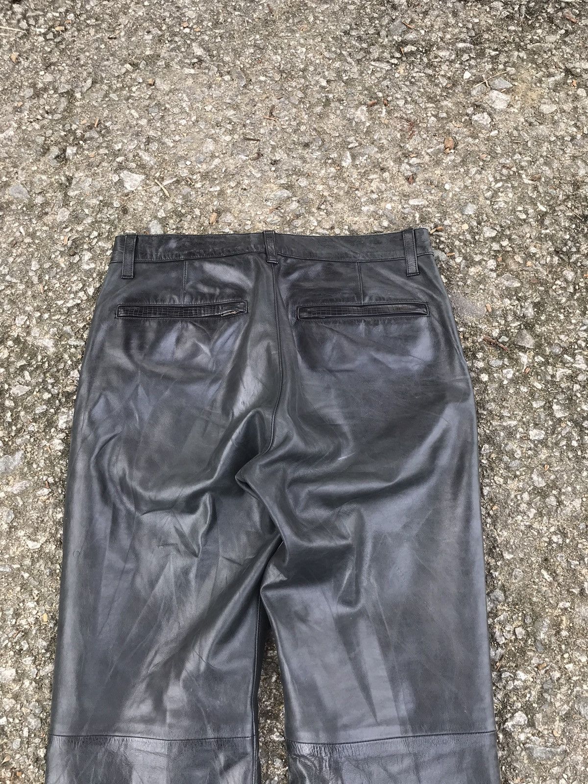 Beauty Beast Archival Yoshiyuki Konishi Cowhide Leather Pants Size US 29 - 10 Thumbnail