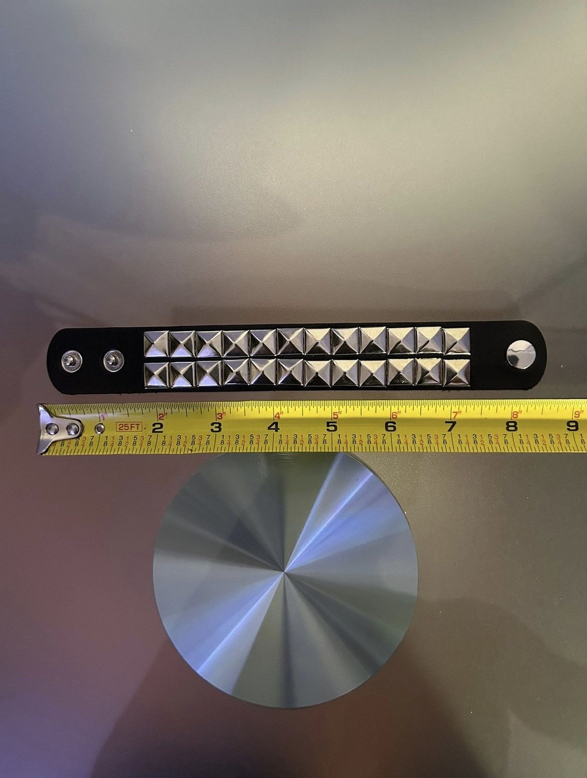 Japanese Brand × Vintage Two Row Pyramid Studded Bracelet Size ONE SIZE - 4 Thumbnail