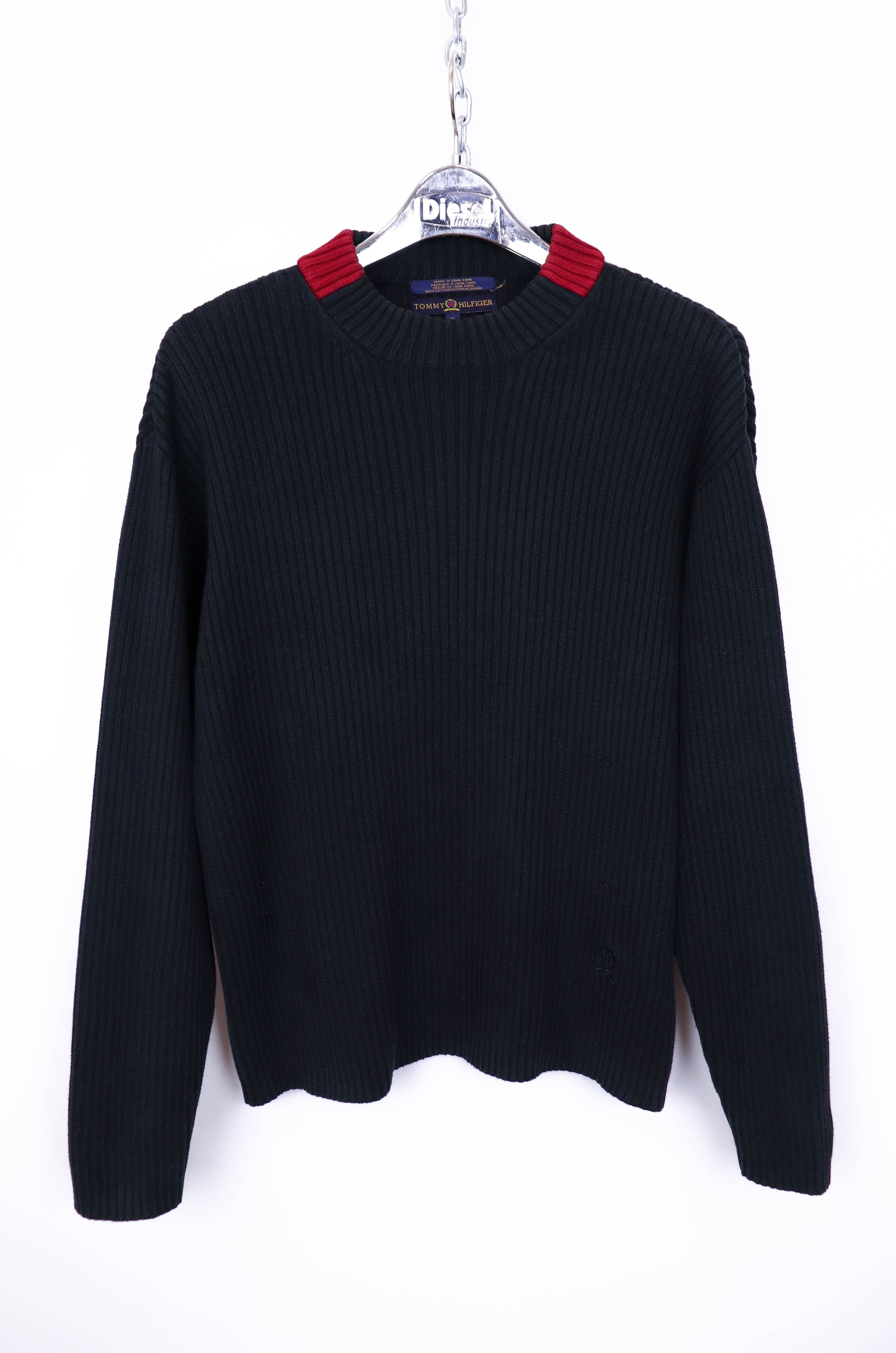Tommy Hilfiger Tommy Hilfiger Vintage 90s Hong Kong Ribbed Cotton Sweater Size US XL / EU 56 / 4 - 1 Thumbnail
