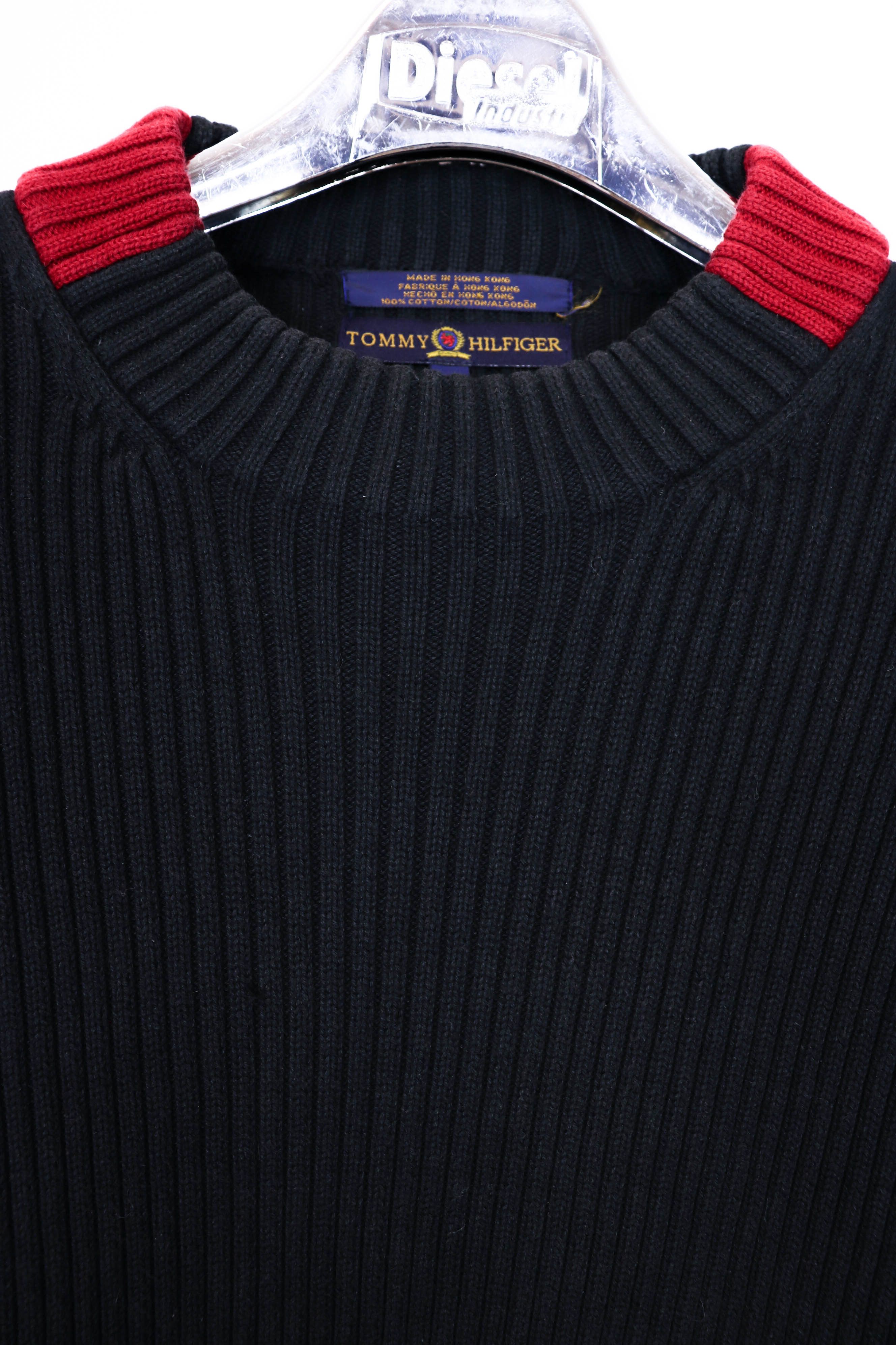 Tommy Hilfiger Tommy Hilfiger Vintage 90s Hong Kong Ribbed Cotton Sweater Size US XL / EU 56 / 4 - 7 Thumbnail