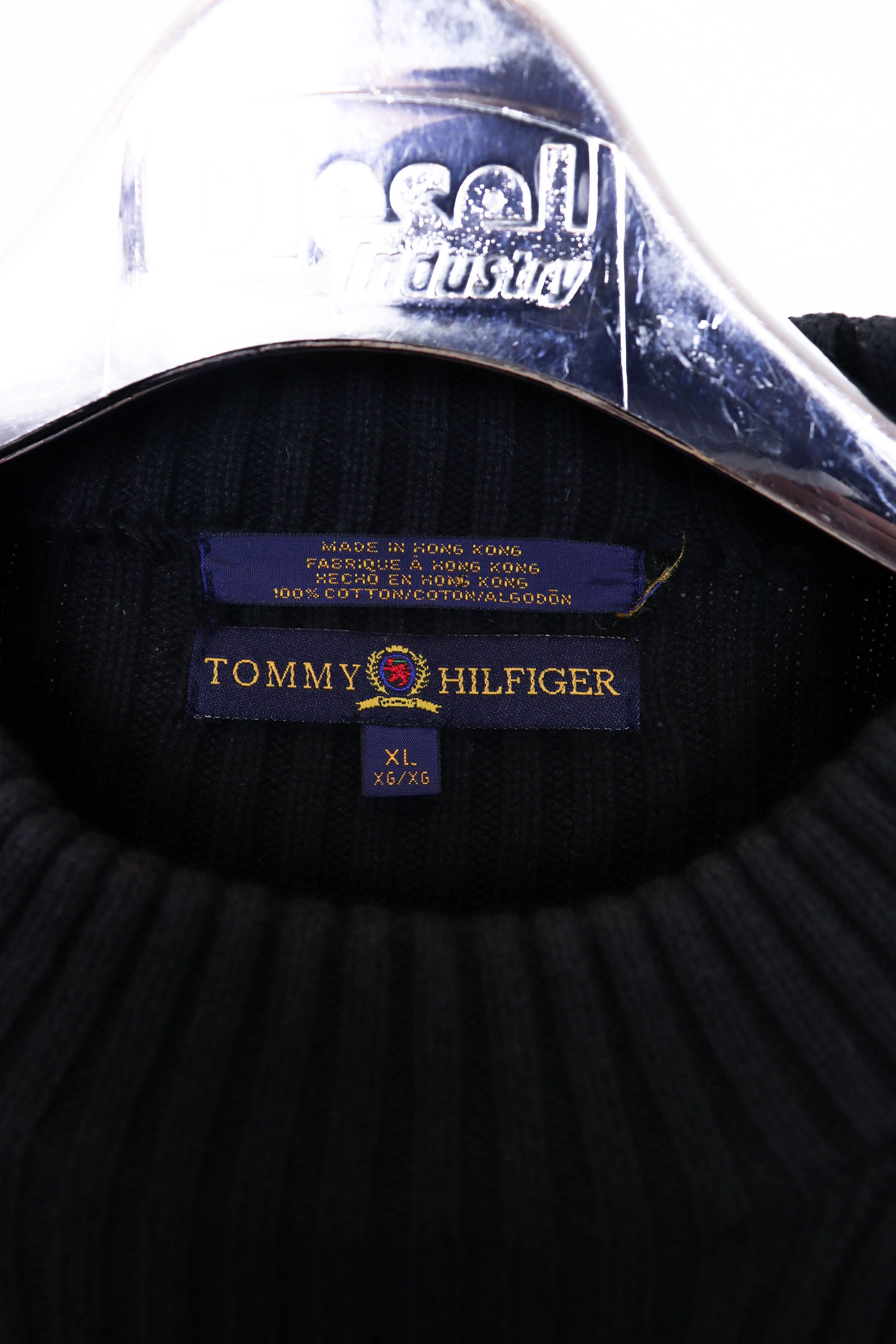 Tommy Hilfiger Tommy Hilfiger Vintage 90s Hong Kong Ribbed Cotton Sweater Size US XL / EU 56 / 4 - 9 Thumbnail