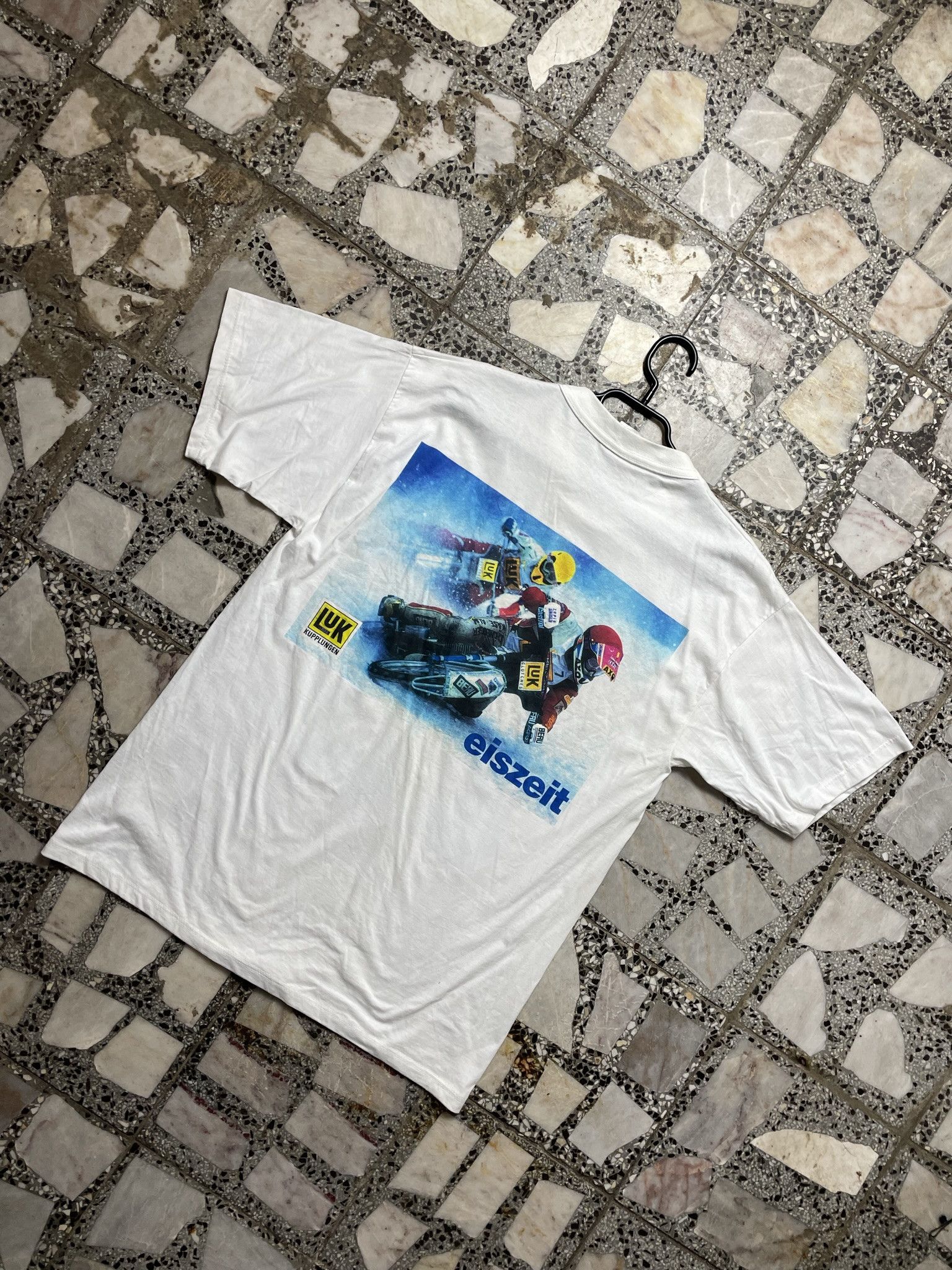 NASCAR × Vintage VINTAGE ICE TIME EISZEIT MOTORCYCLE CROSS RACING TEE Size US L / EU 52-54 / 3 - 2 Thumbnail