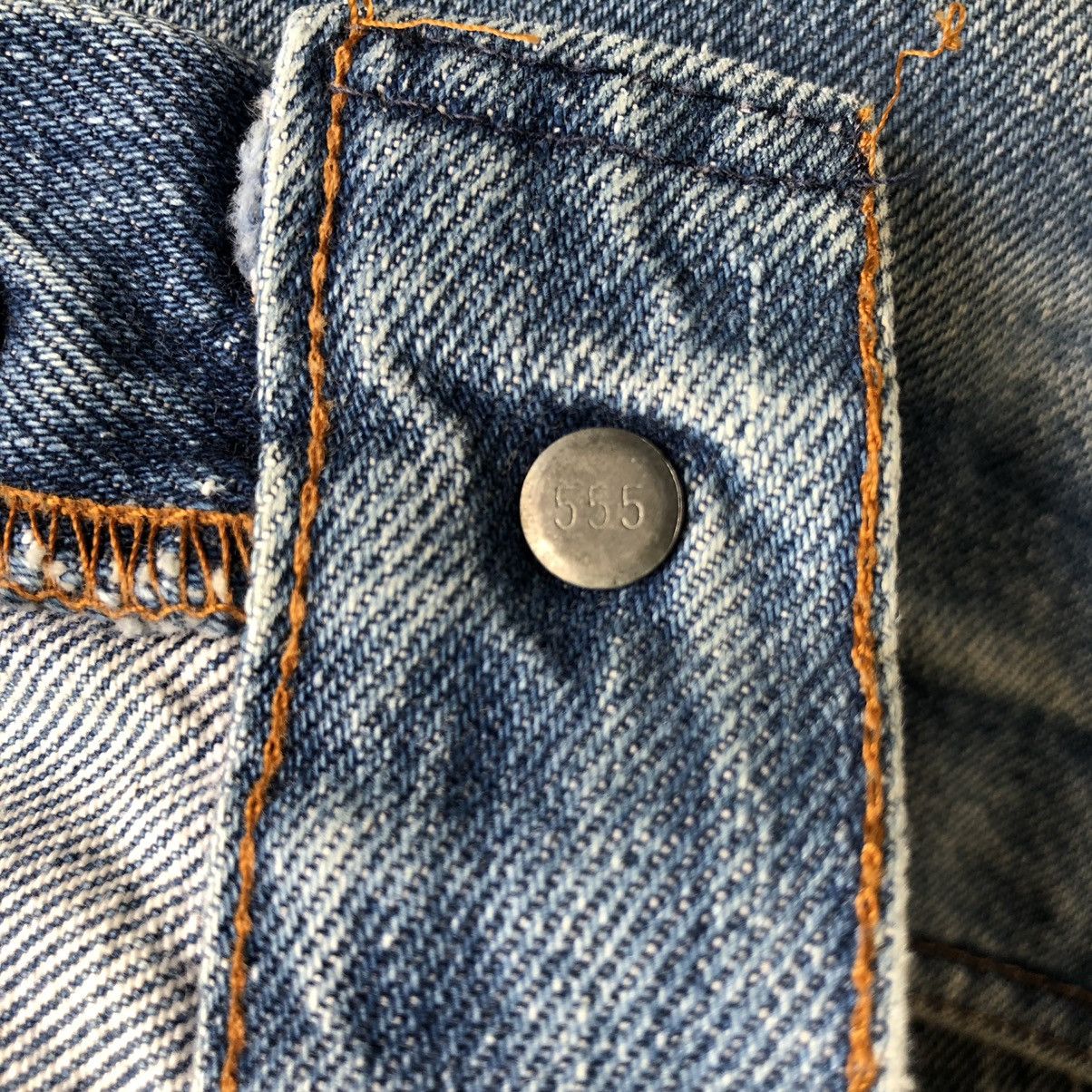Levi's Vtg 80’s Levis 501 Rindem Button 555 Selvedge Denim Jeans Size US 29 - 6 Thumbnail