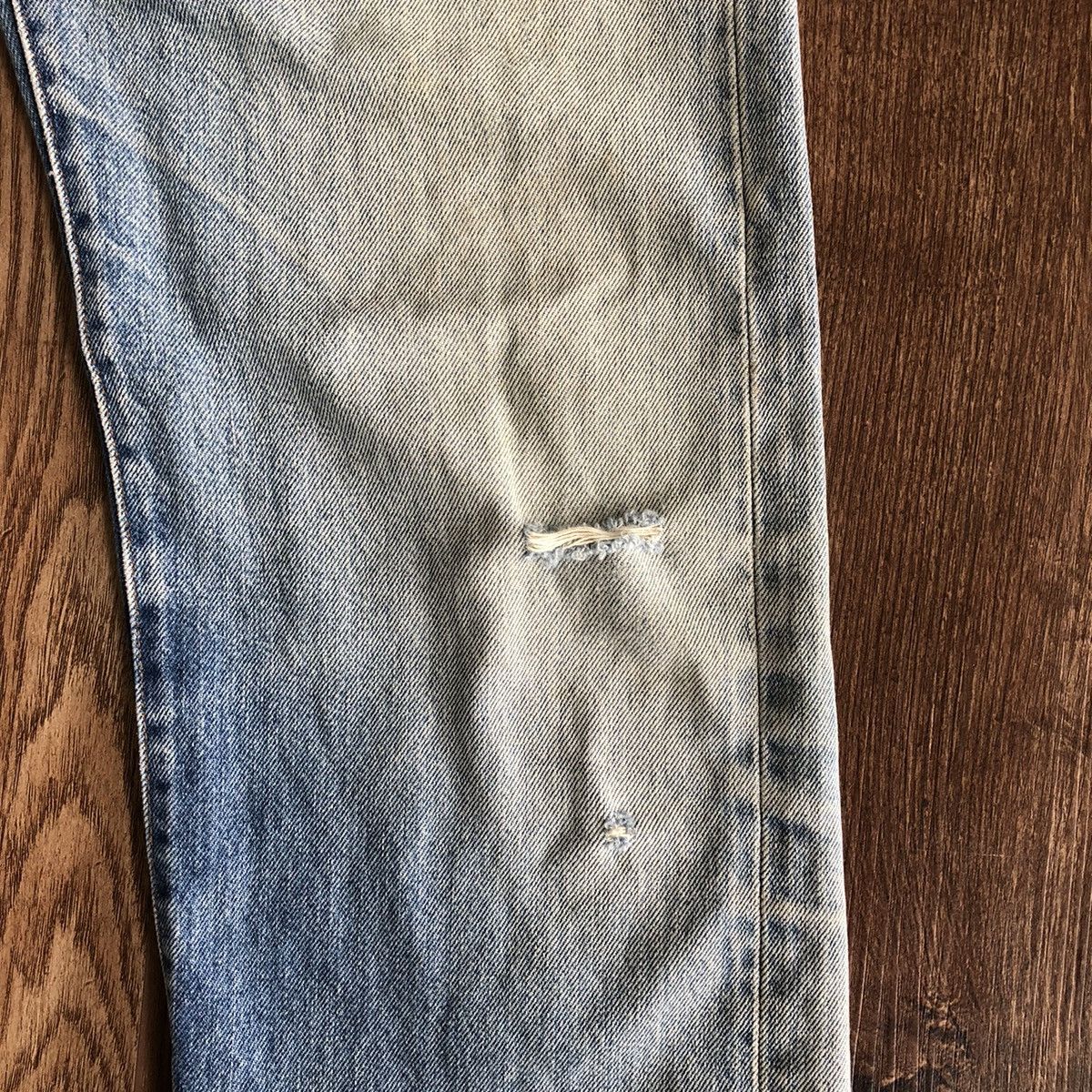 Levi's Vtg 80’s Levis 501 Rindem Button 555 Selvedge Denim Jeans Size US 29 - 3 Thumbnail