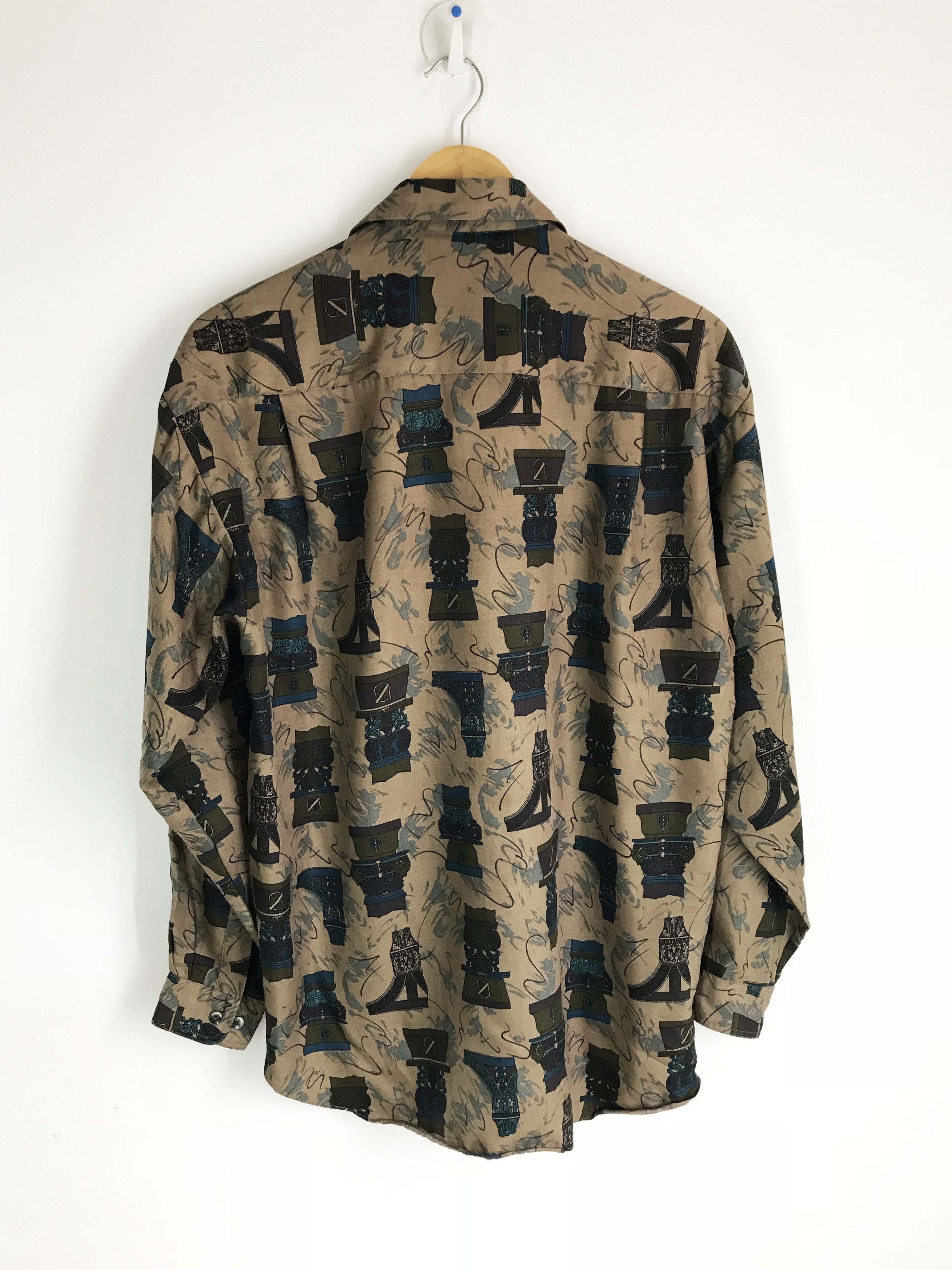Hysteric Glamour Japanese brand CROWN All Over Print Shirt Size US L / EU 52-54 / 3 - 7 Thumbnail
