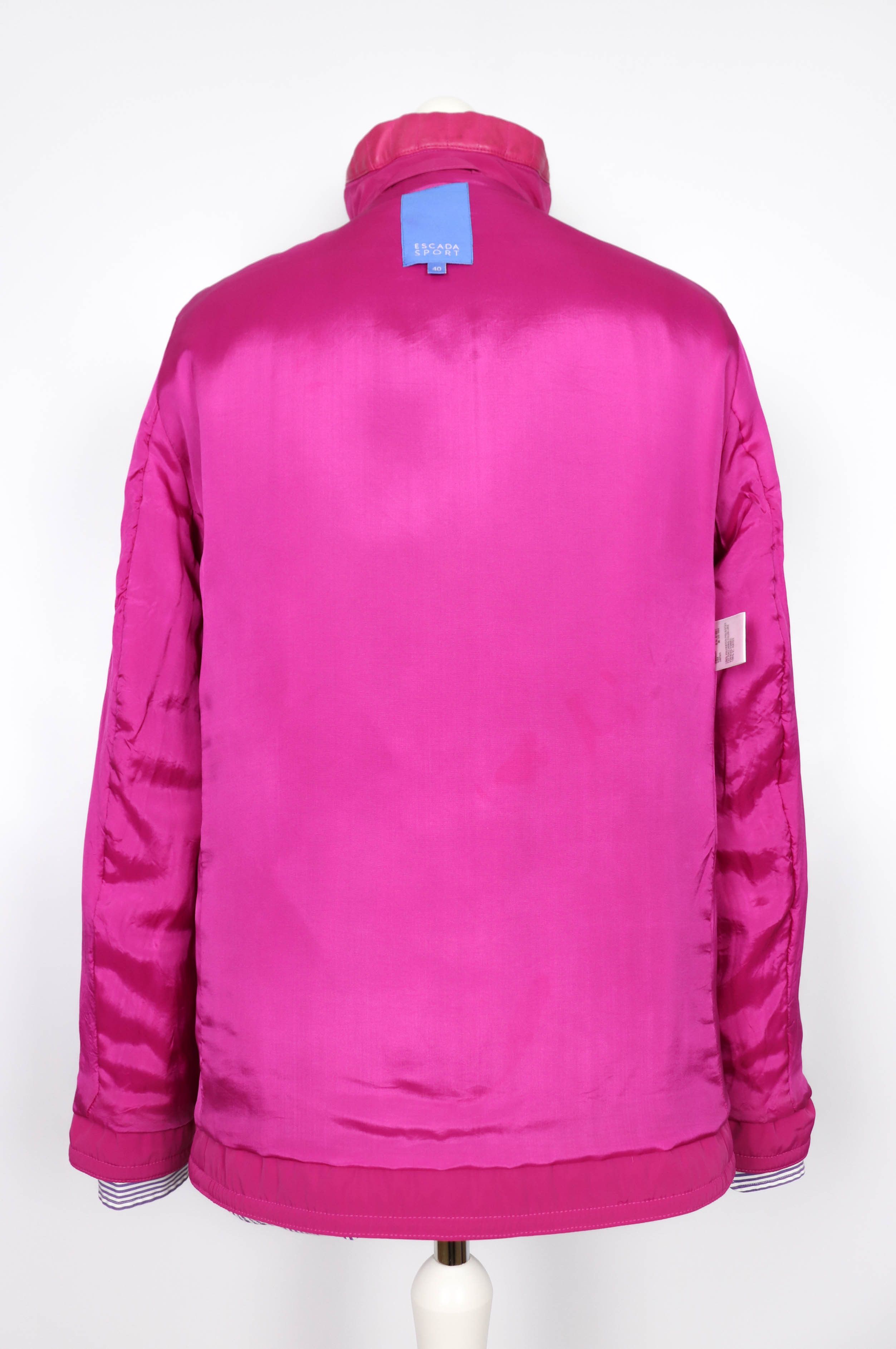 Escada Escada Sport Rare Women’s Fuxia Pink Nylon Jacket Size 40 Size S / US 4 / IT 40 - 13 Thumbnail