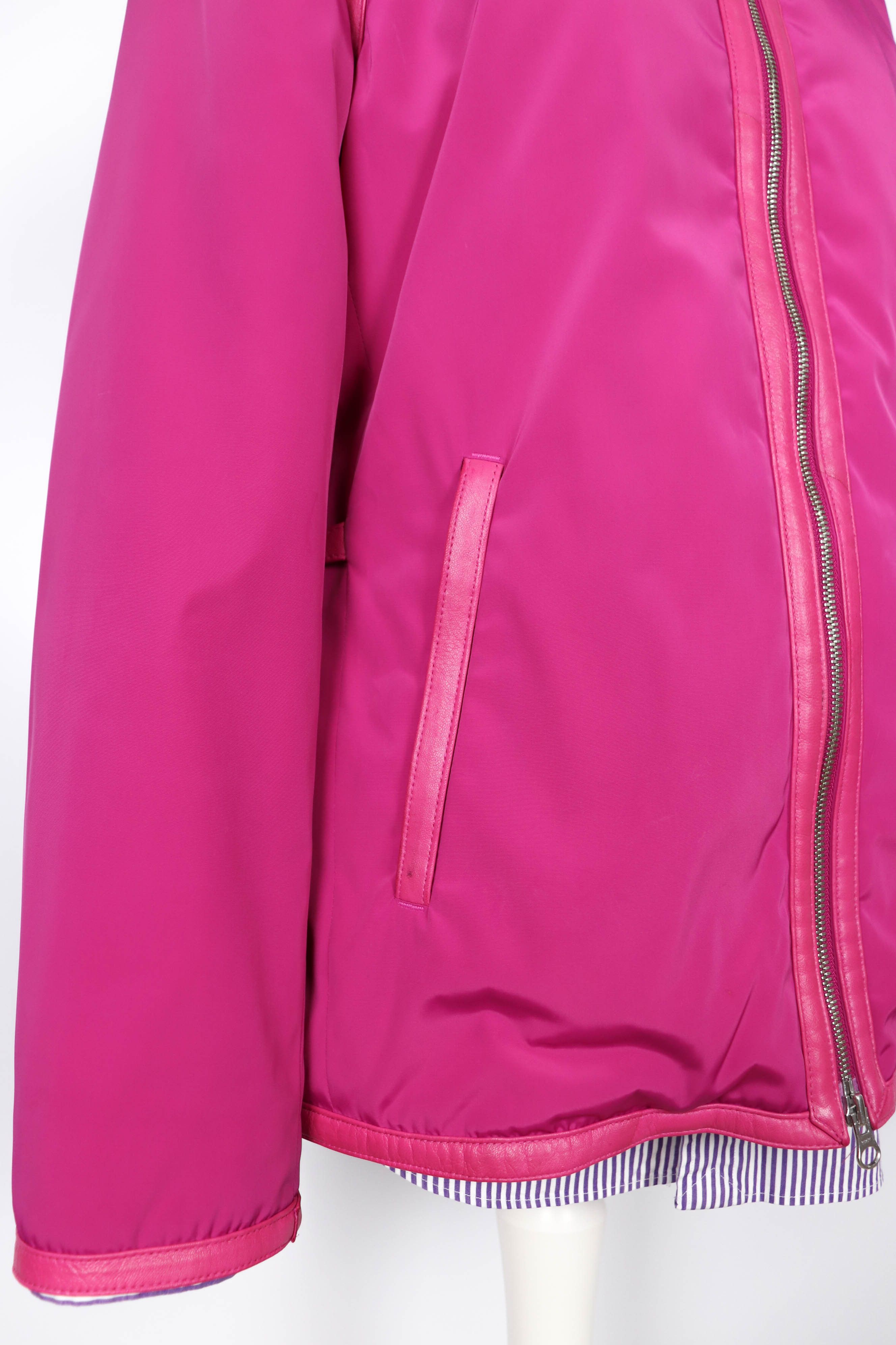 Escada Escada Sport Rare Women’s Fuxia Pink Nylon Jacket Size 40 Size S / US 4 / IT 40 - 4 Thumbnail