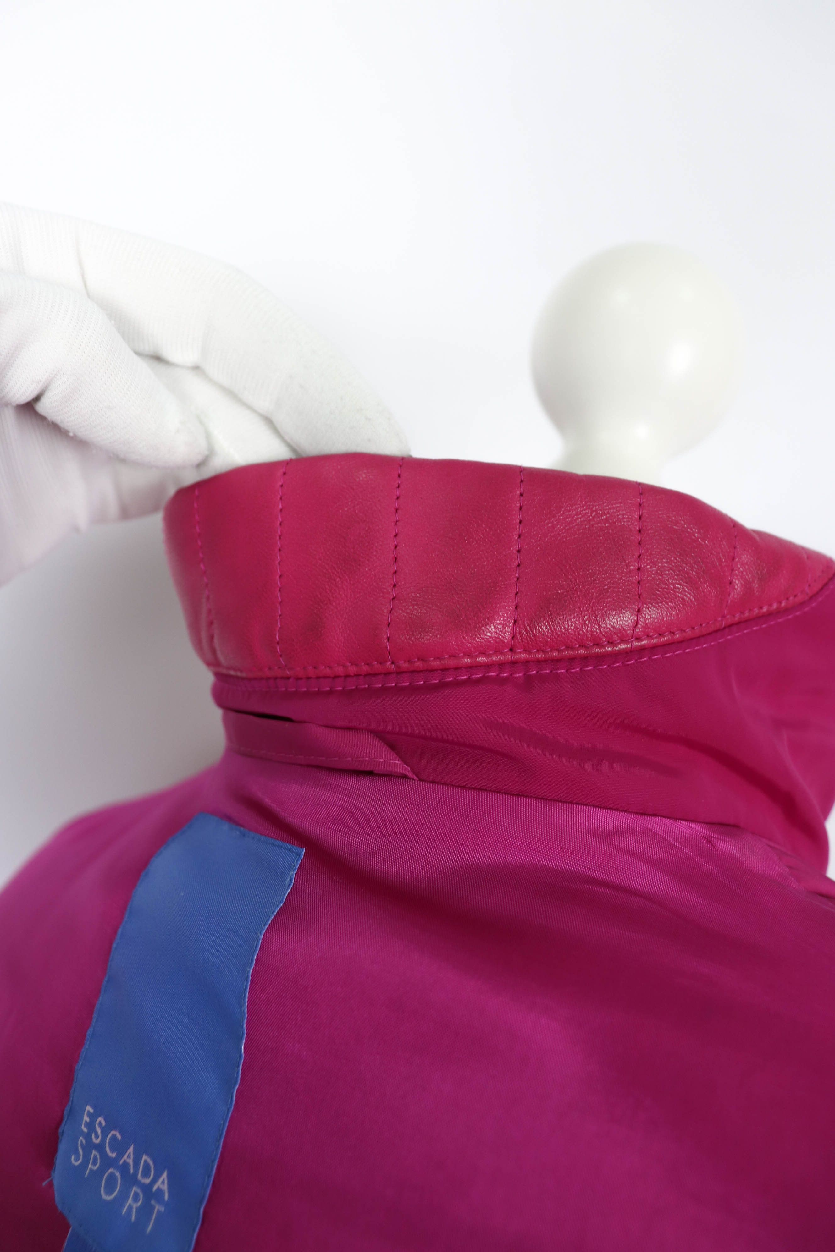 Escada Escada Sport Rare Women’s Fuxia Pink Nylon Jacket Size 40 Size S / US 4 / IT 40 - 15 Thumbnail