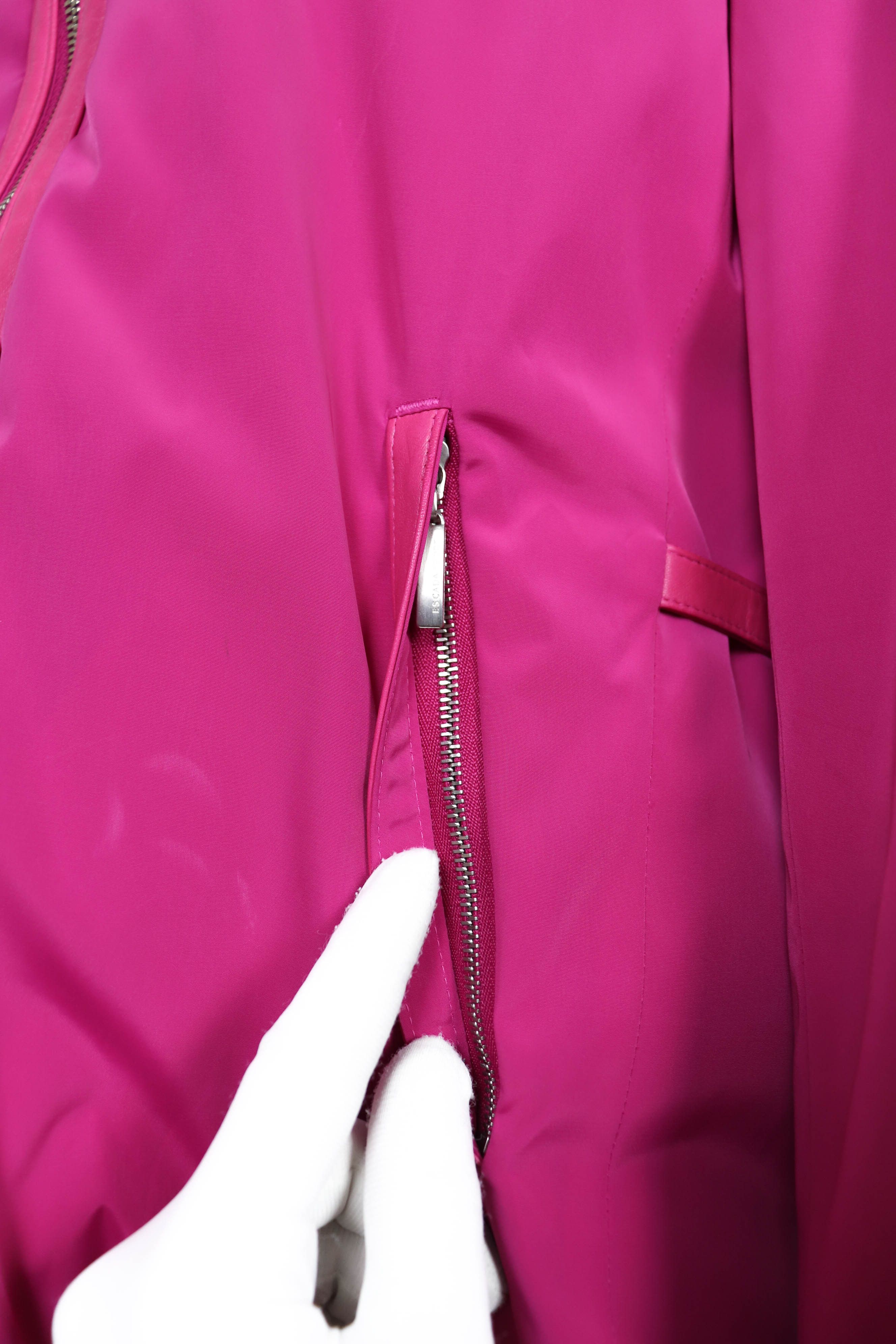 Escada Escada Sport Rare Women’s Fuxia Pink Nylon Jacket Size 40 Size S / US 4 / IT 40 - 9 Thumbnail
