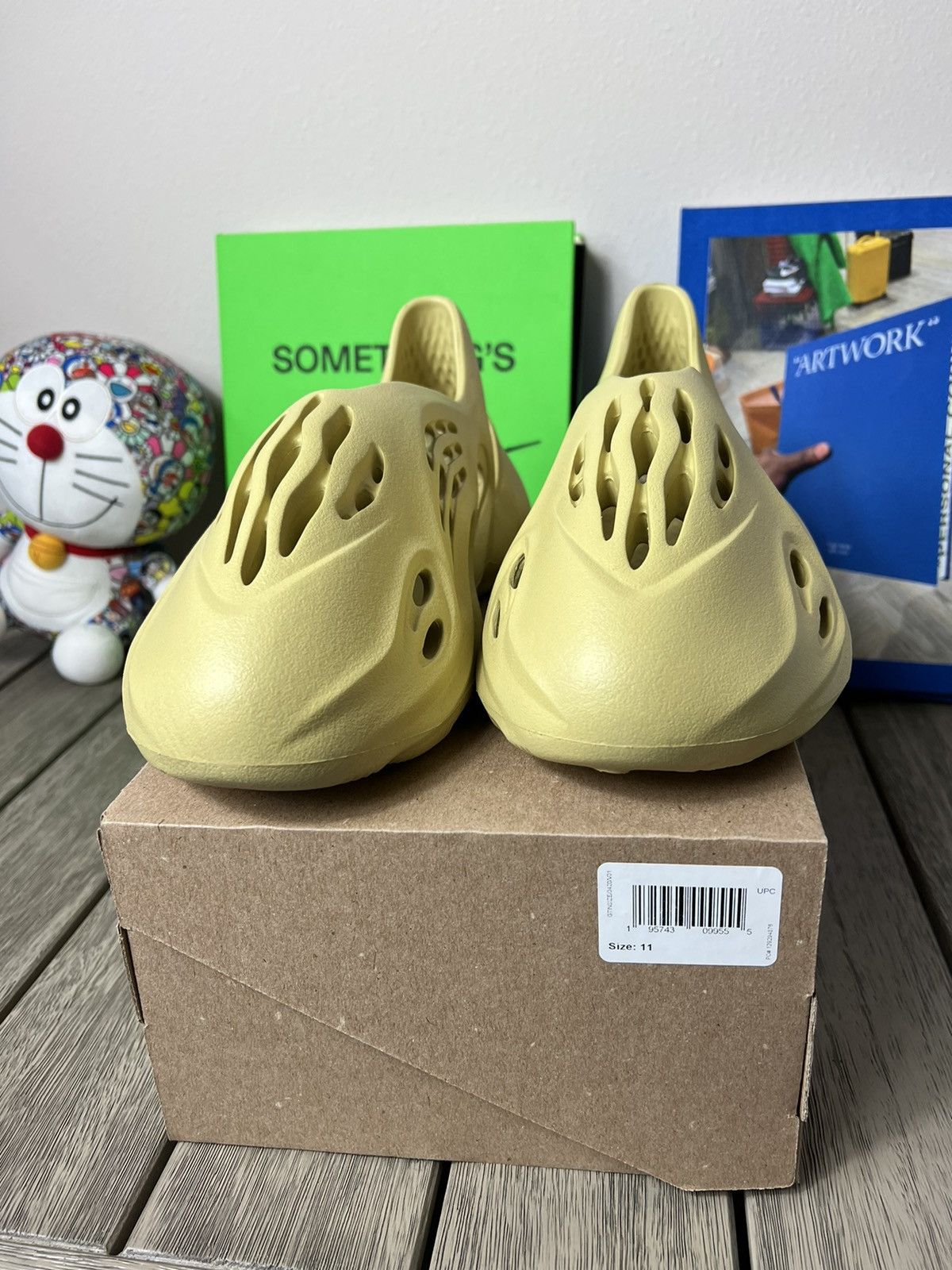 Adidas × Kanye West Adidas Yeezy Foam RNNR “Sulfur” Size US 11 / EU 44 - 2 Thumbnail