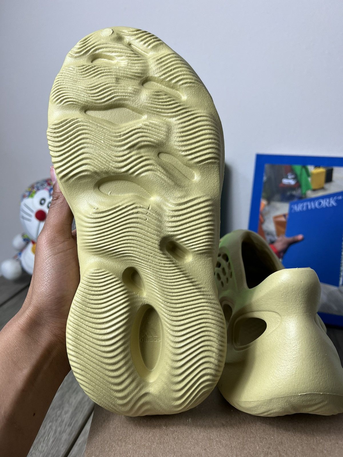 Adidas × Kanye West Adidas Yeezy Foam RNNR “Sulfur” Size US 10 / EU 43 - 5 Thumbnail