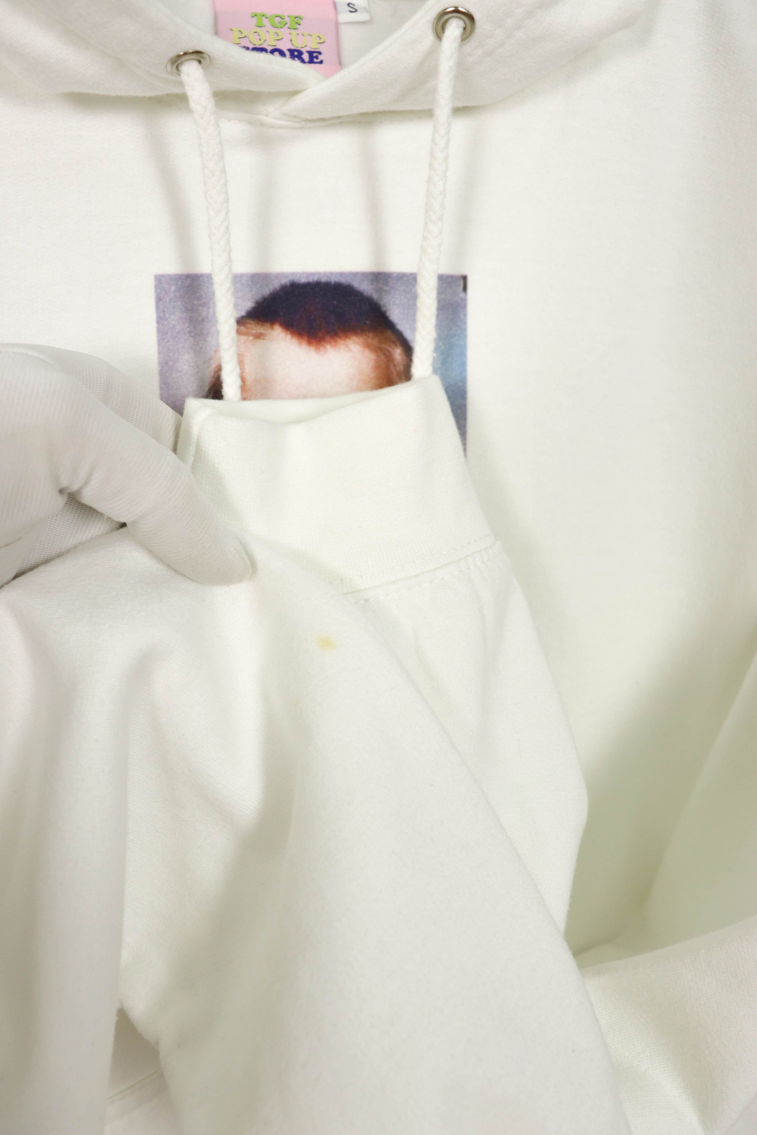 Other TGF Pop Up Store Baby Face Printed Graphics White Hoodie Size US S / EU 44-46 / 1 - 14 Thumbnail