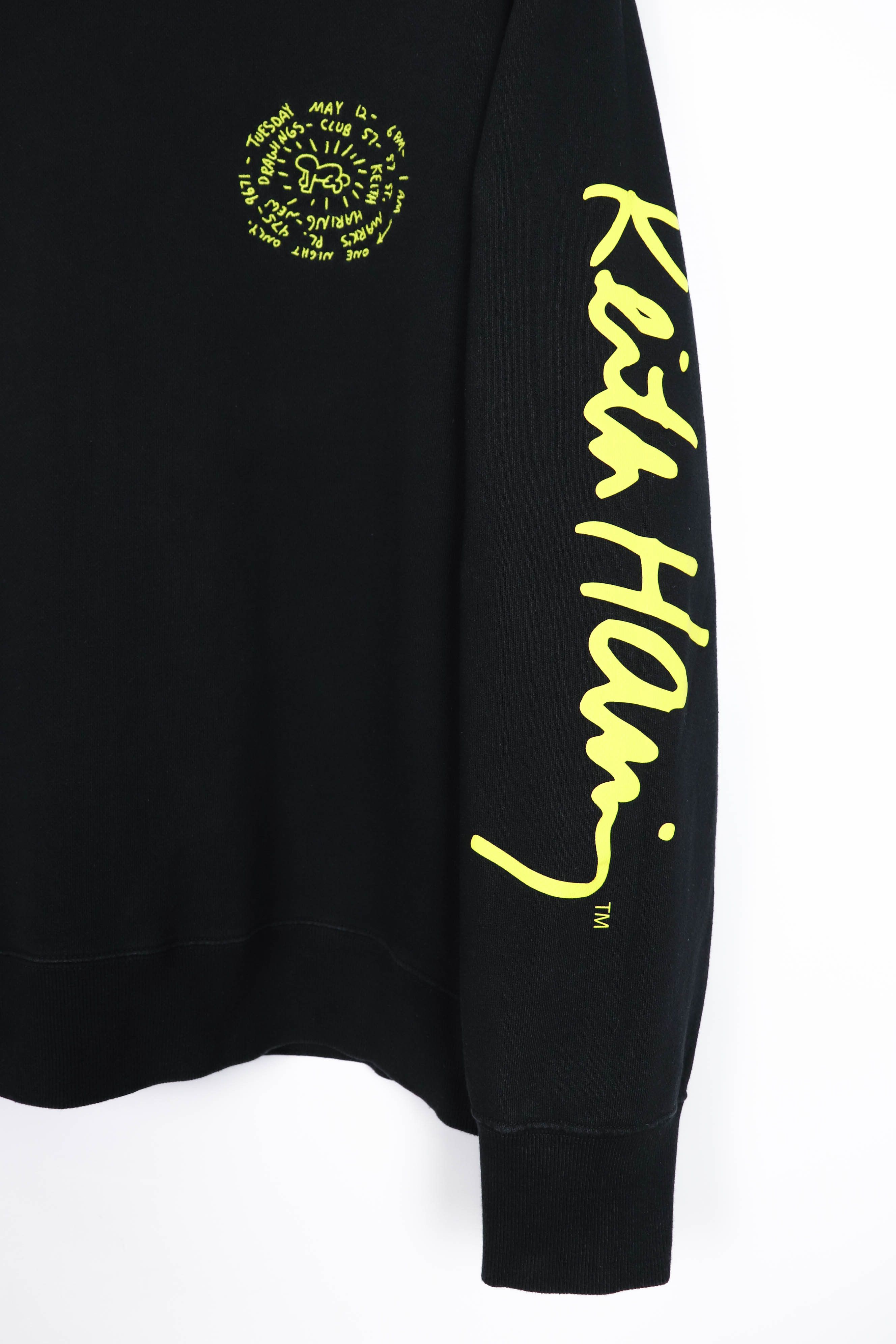 Keith Haring Uniqlo UT x Keith Haring Embroidered Logo Black Sweatshirt Size US L / EU 52-54 / 3 - 6 Thumbnail