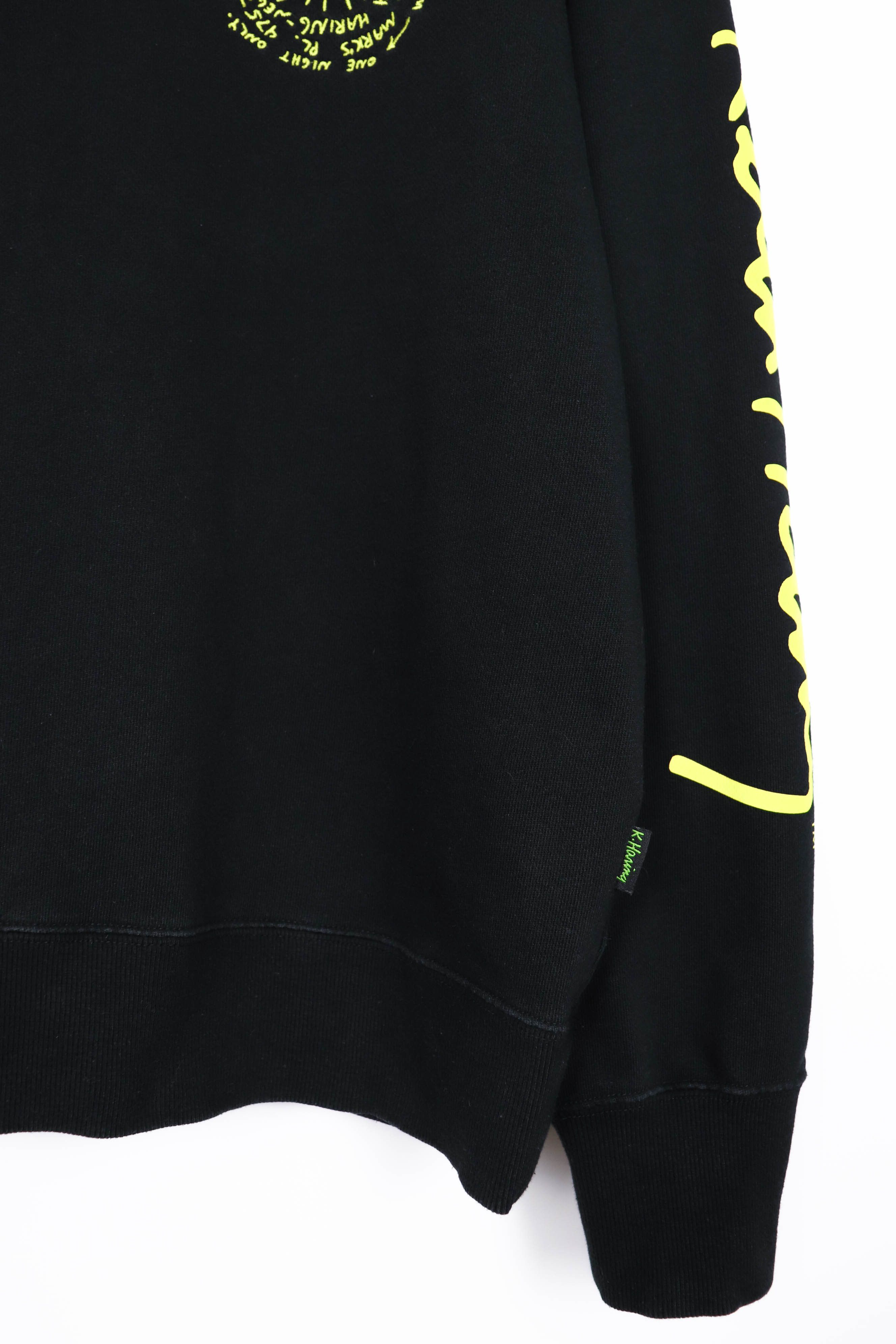 Keith Haring Uniqlo UT x Keith Haring Embroidered Logo Black Sweatshirt Size US L / EU 52-54 / 3 - 7 Thumbnail