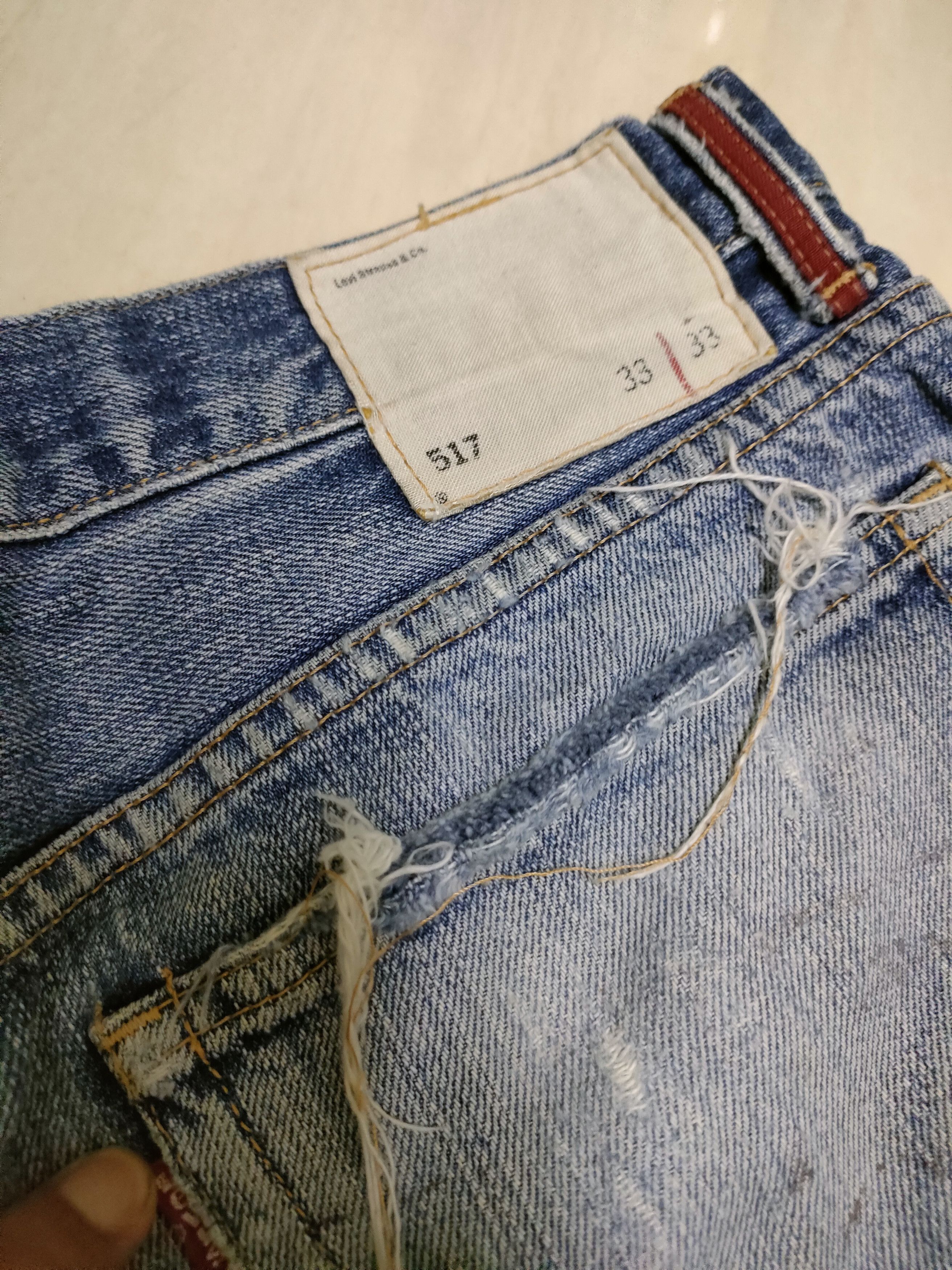 Levi's × Vintage 🔥 Steals 🔥 Levis Redlop Distressed Short Pants Size US 33 - 8 Thumbnail