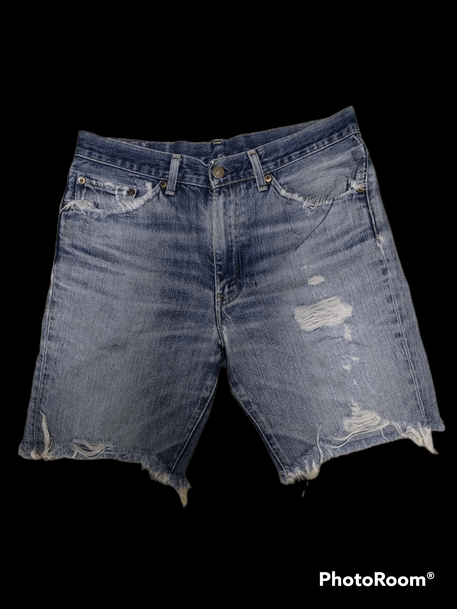 Levi's × Vintage 🔥 Steals 🔥 Levis Redlop Distressed Short Pants Size US 33 - 1 Thumbnail