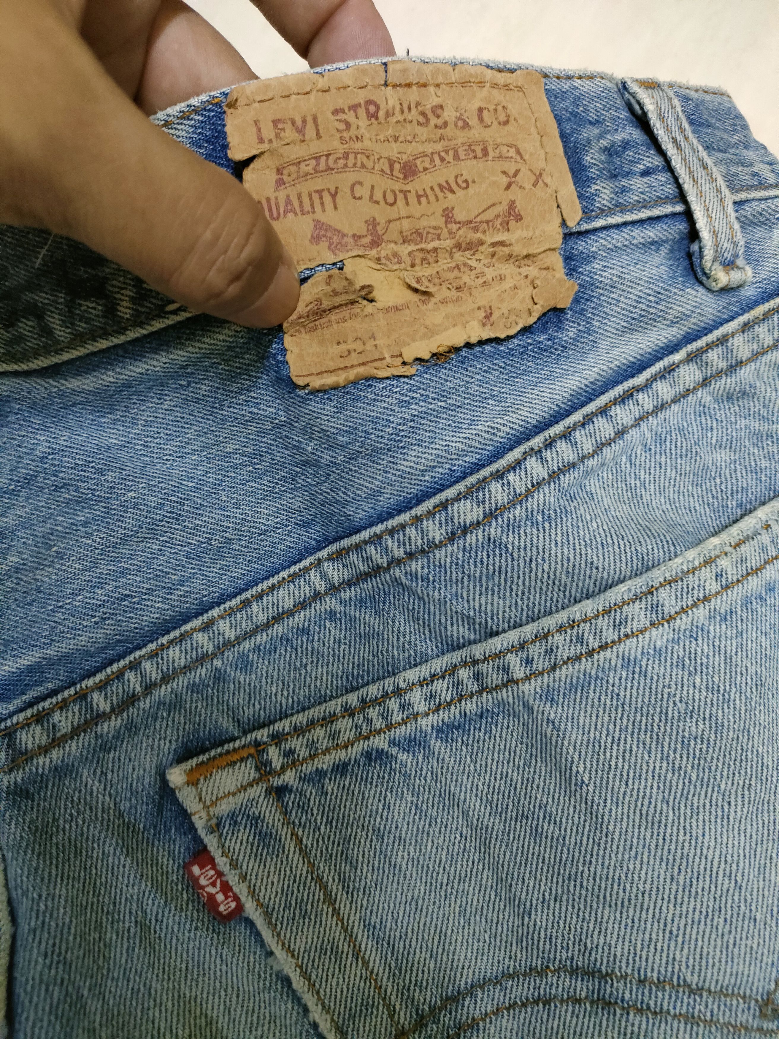Levi's × Levi's Vintage Clothing × Vintage 🔥 Steals 🔥 Vintage Levis 501 Distressed Short Pants Size US 36 / EU 52 - 8 Thumbnail