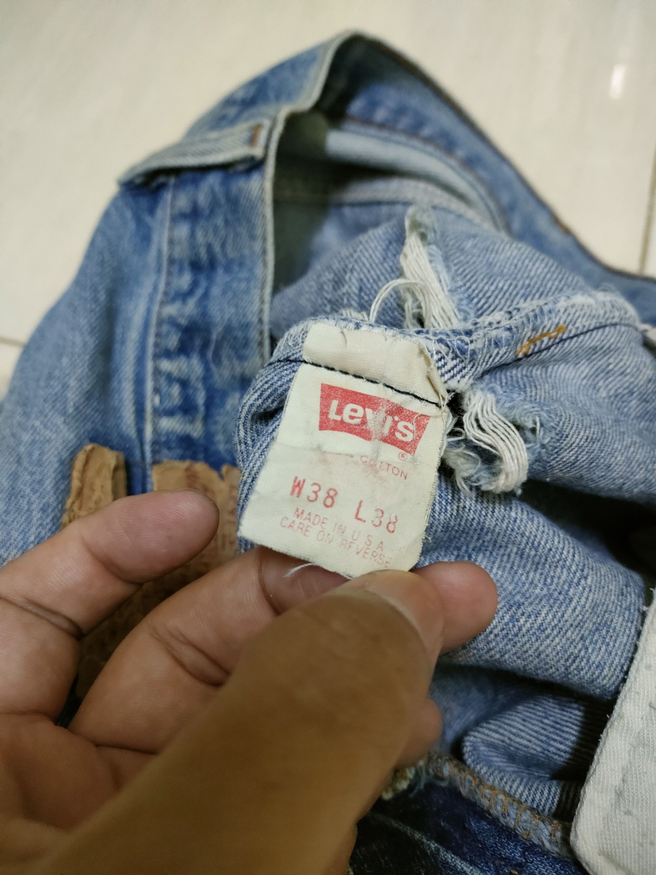 Levi's × Levi's Vintage Clothing × Vintage 🔥 Steals 🔥 Vintage Levis 501 Distressed Short Pants Size US 36 / EU 52 - 3 Thumbnail