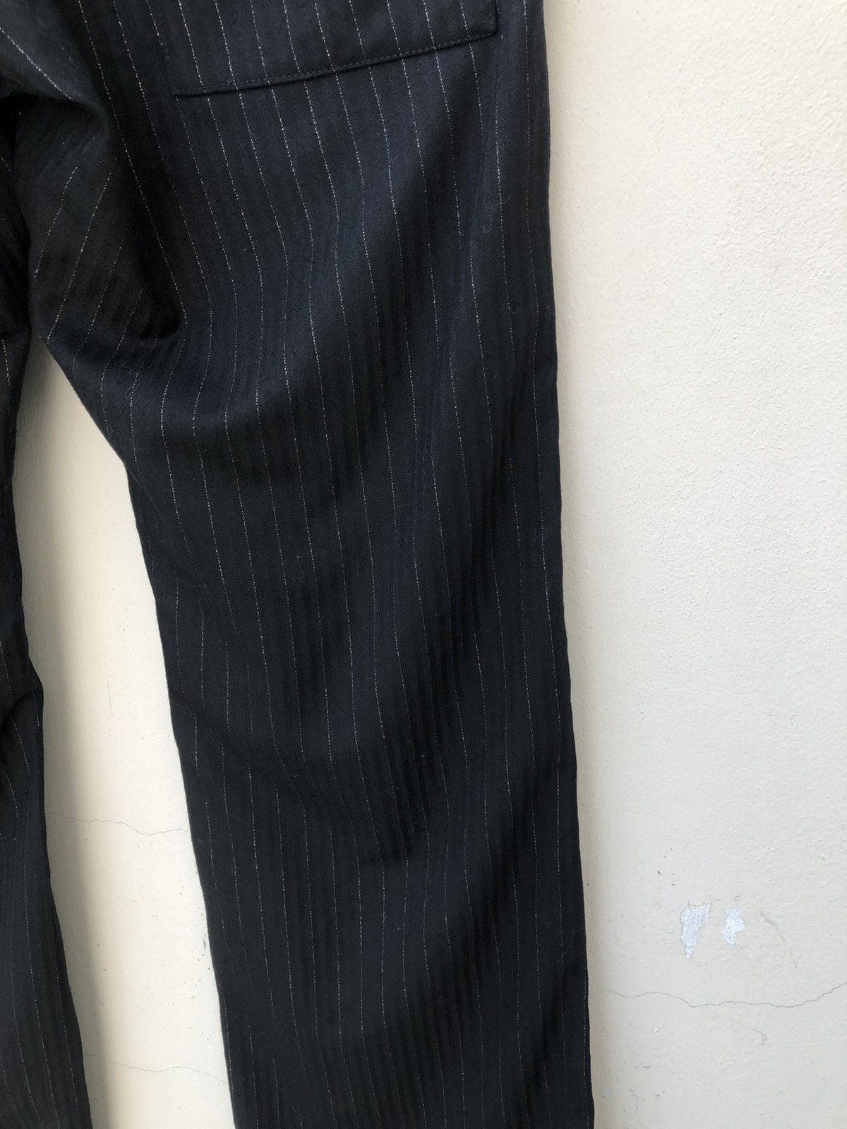 Vintage The Tenoras Japan Silver Striped Flare Cargo Trouser Pant Size US 31 - 19 Thumbnail