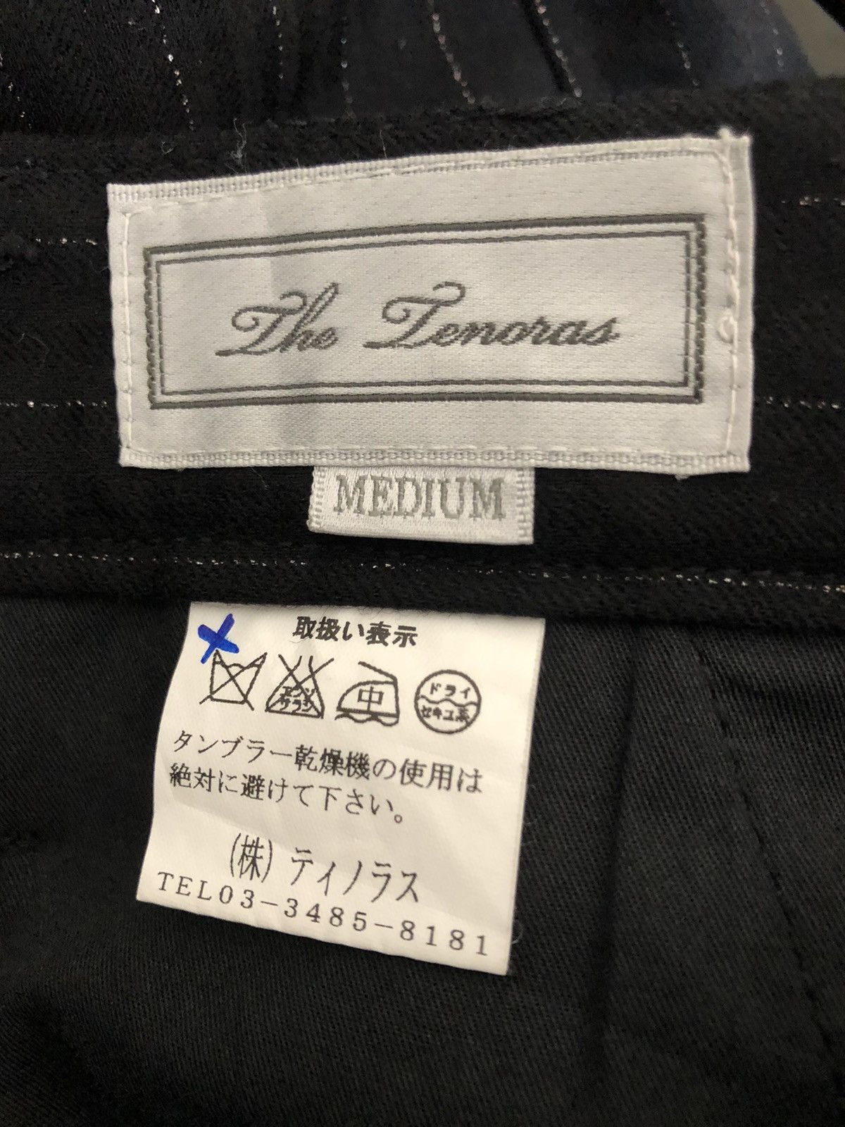 Vintage The Tenoras Japan Silver Striped Flare Cargo Trouser Pant Size US 31 - 21 Thumbnail