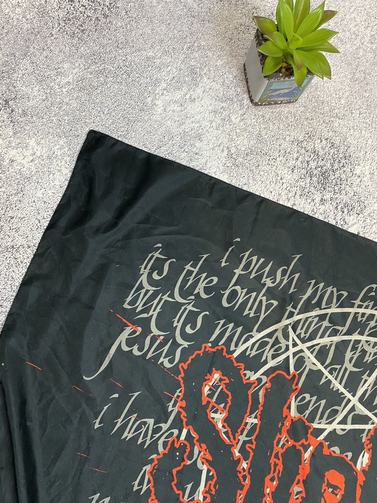 Band Tees VINTAGE Slipknot 2006 Rock Band Scarf Handkerchief Size ONE SIZE - 4 Thumbnail