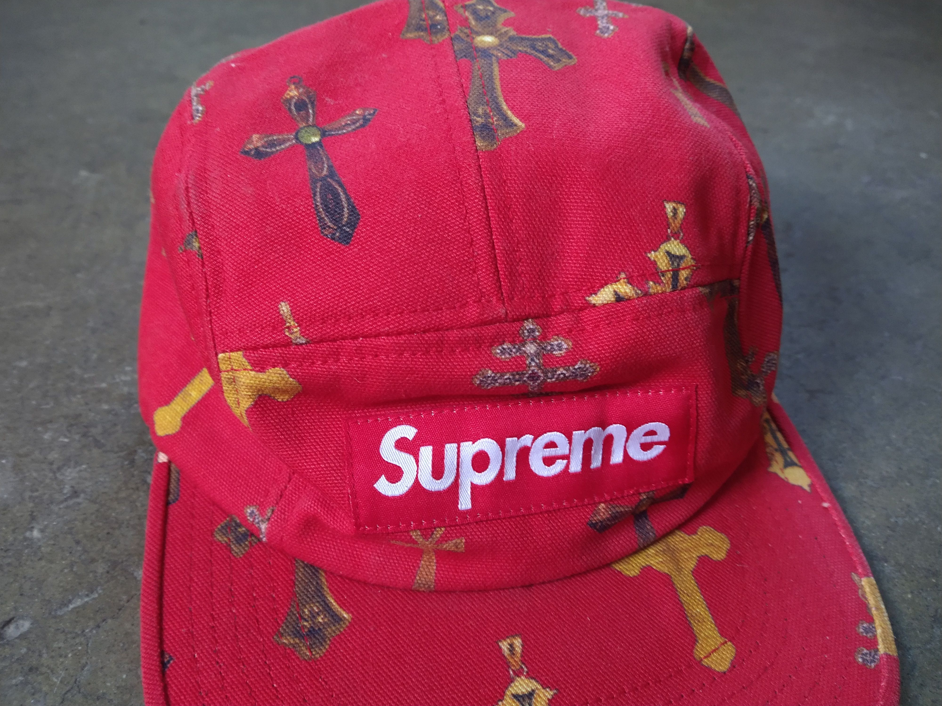 Supreme Supreme Crosses Camp Hat Red SS/13 Bogo Box Logo Size ONE SIZE - 3 Thumbnail