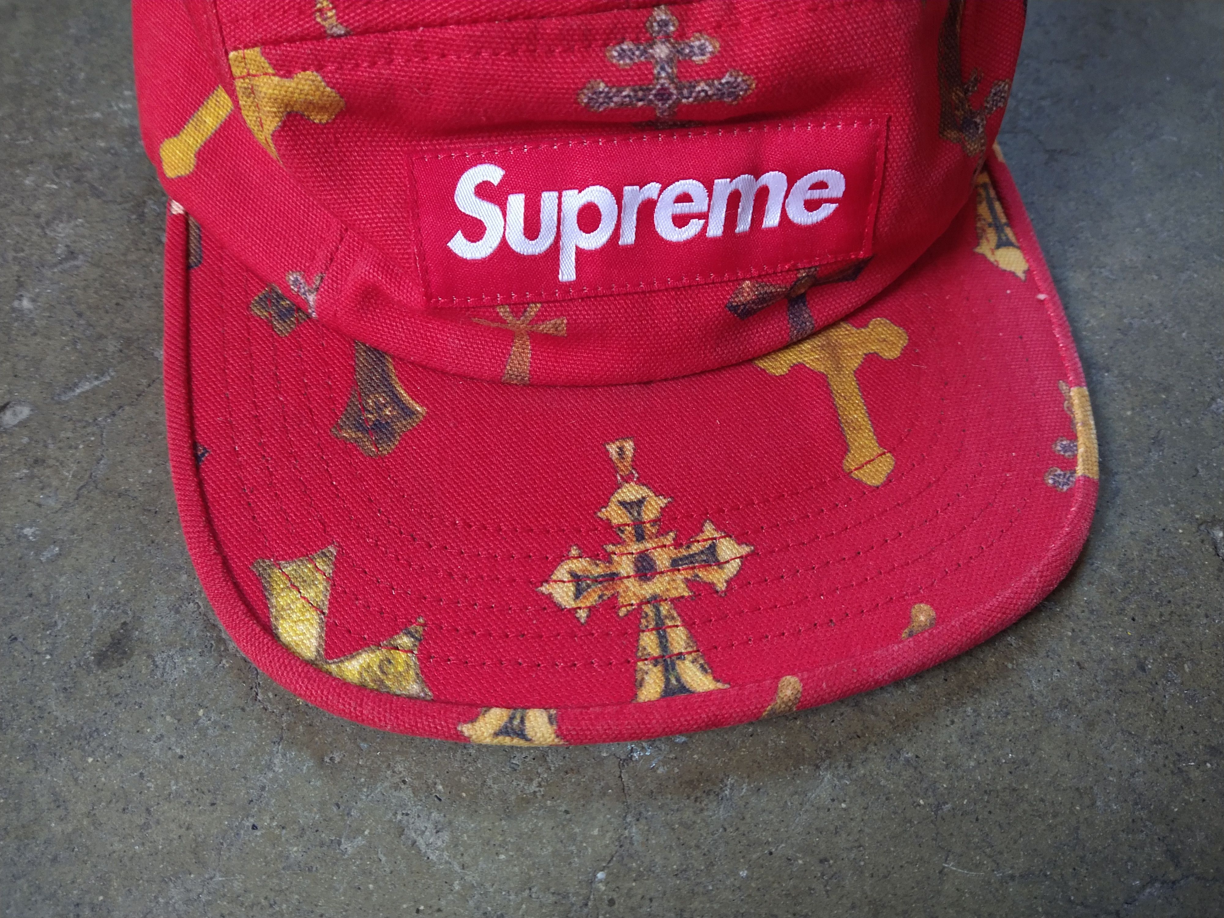 Supreme Supreme Crosses Camp Hat Red SS/13 Bogo Box Logo Size ONE SIZE - 2 Thumbnail