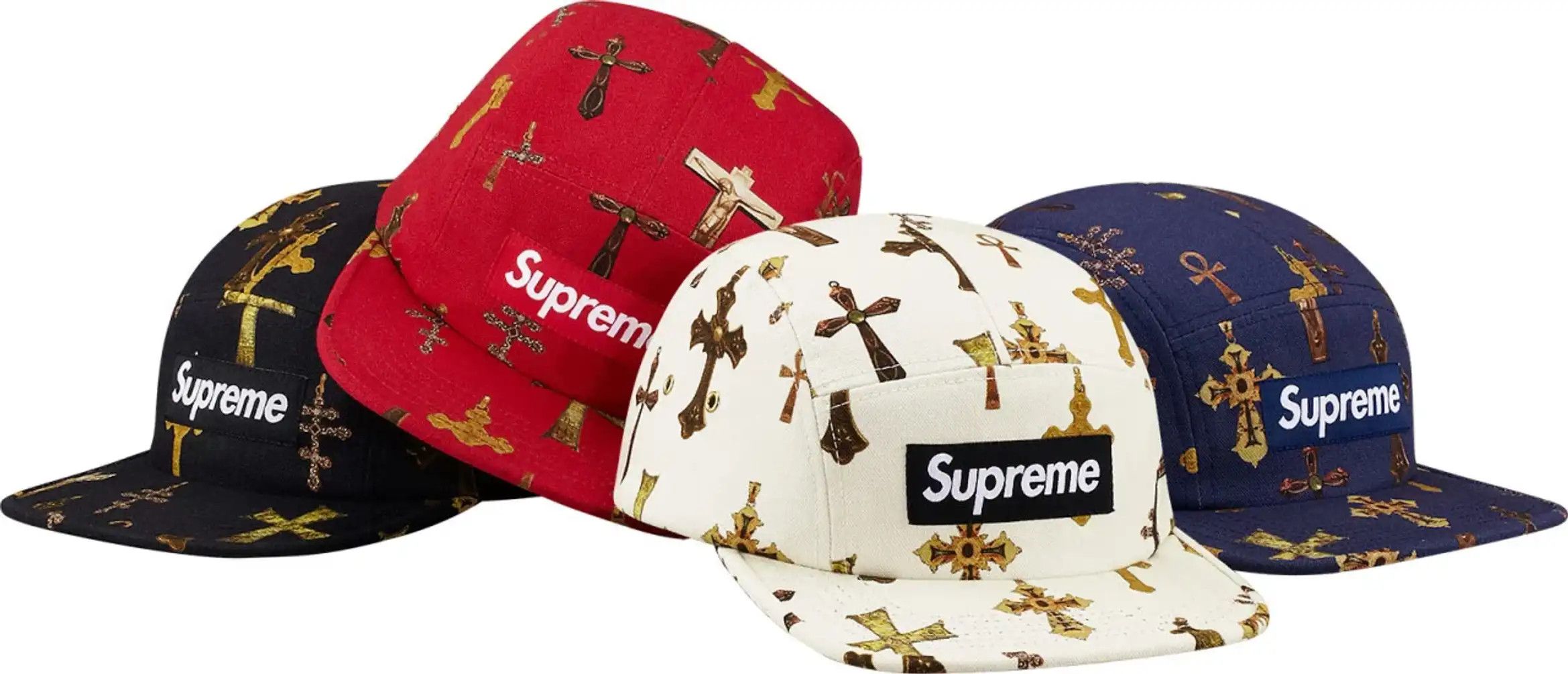 Supreme Supreme Crosses Camp Hat Red SS/13 Bogo Box Logo Size ONE SIZE - 15 Thumbnail