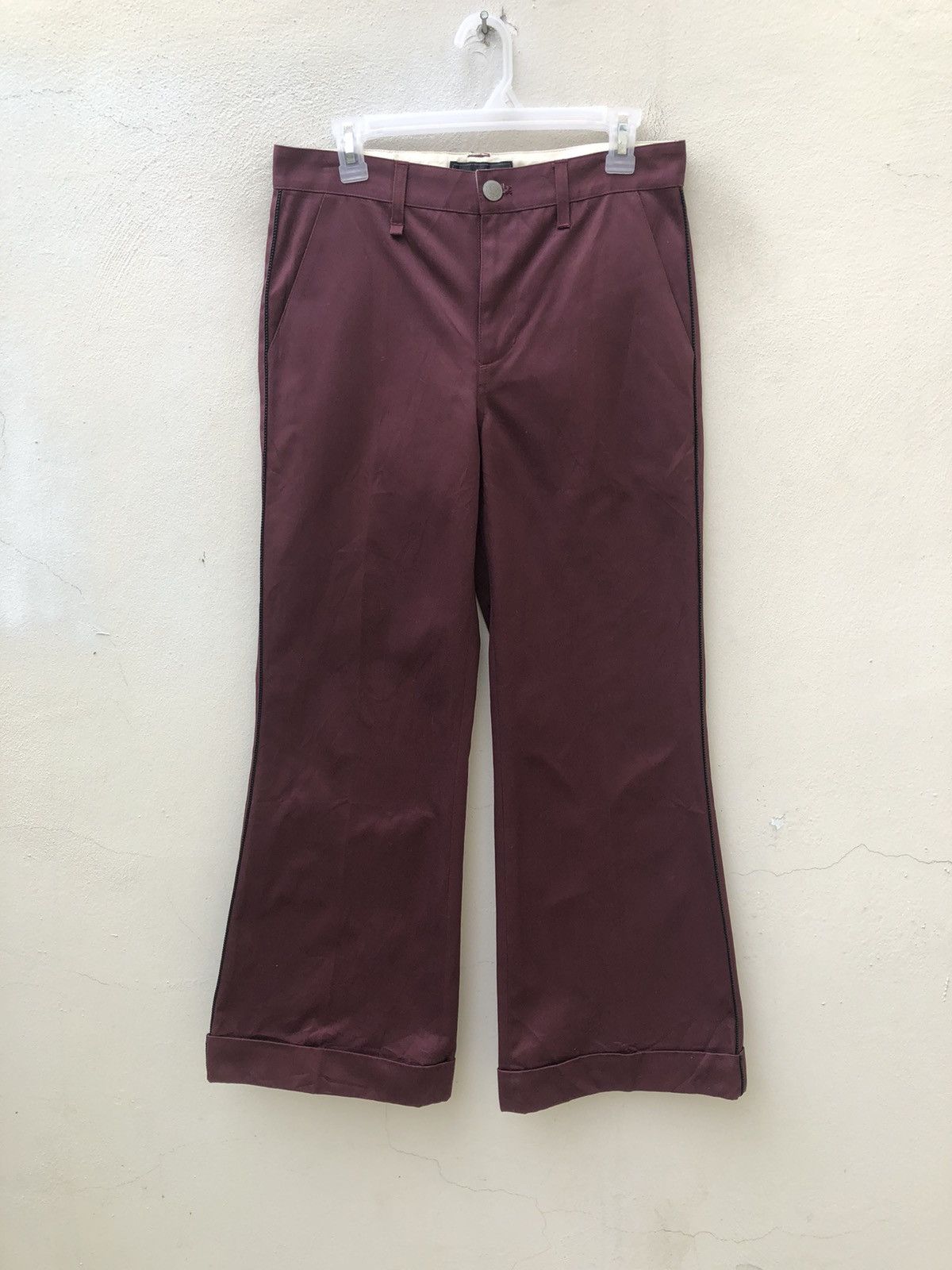 Vintage Bluten Blatt Japan Side Stripe Wide Leg Pant Size US 31 - 6 Thumbnail