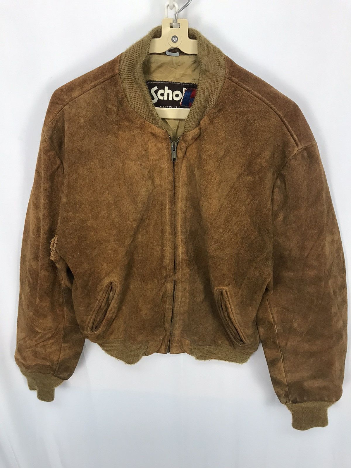 Schott × Vintage Vintage Schott zipper leather jacket Size US M / EU 48-50 / 2 - 5 Thumbnail