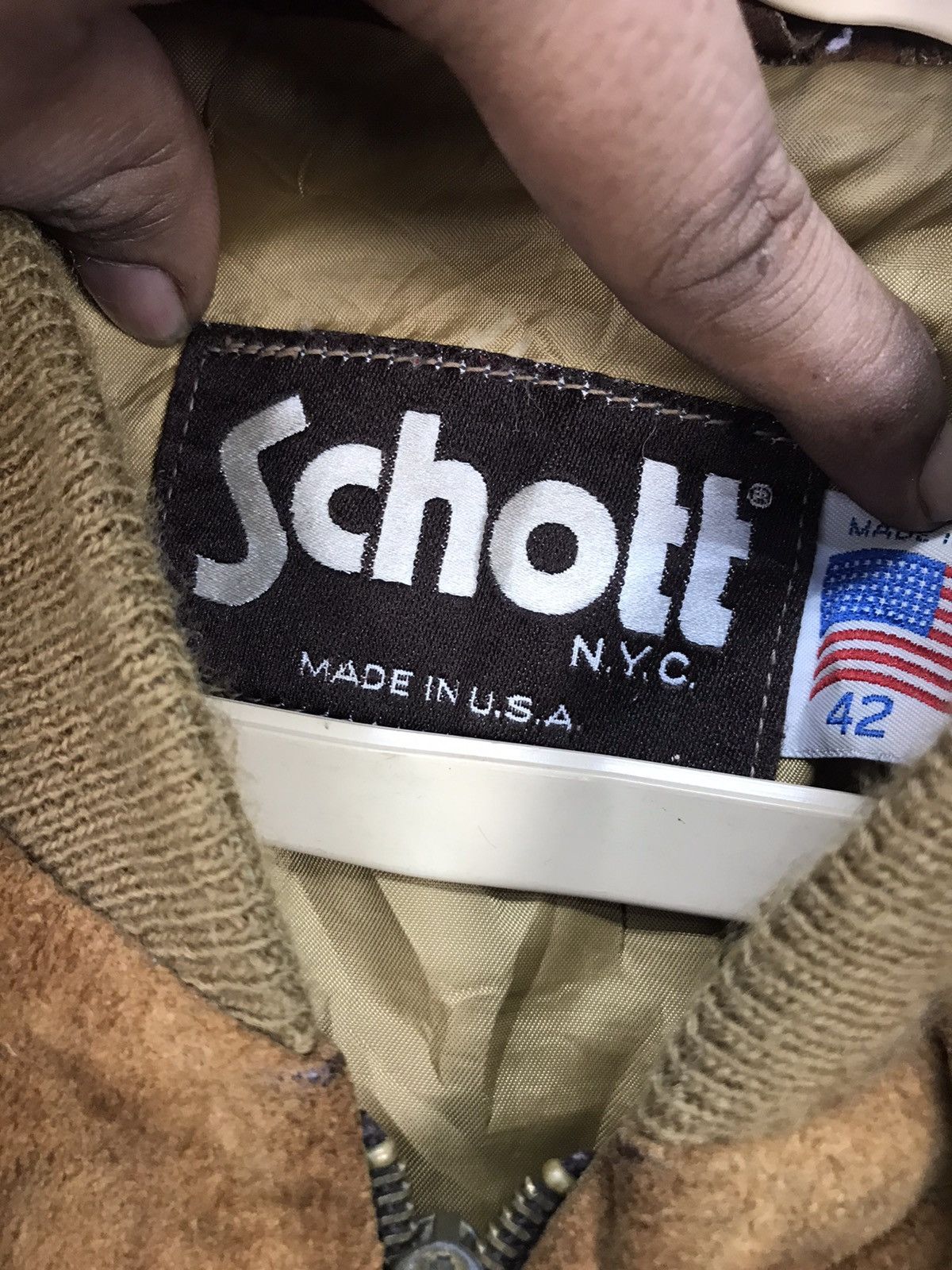 Schott × Vintage Vintage Schott zipper leather jacket Size US M / EU 48-50 / 2 - 8 Thumbnail