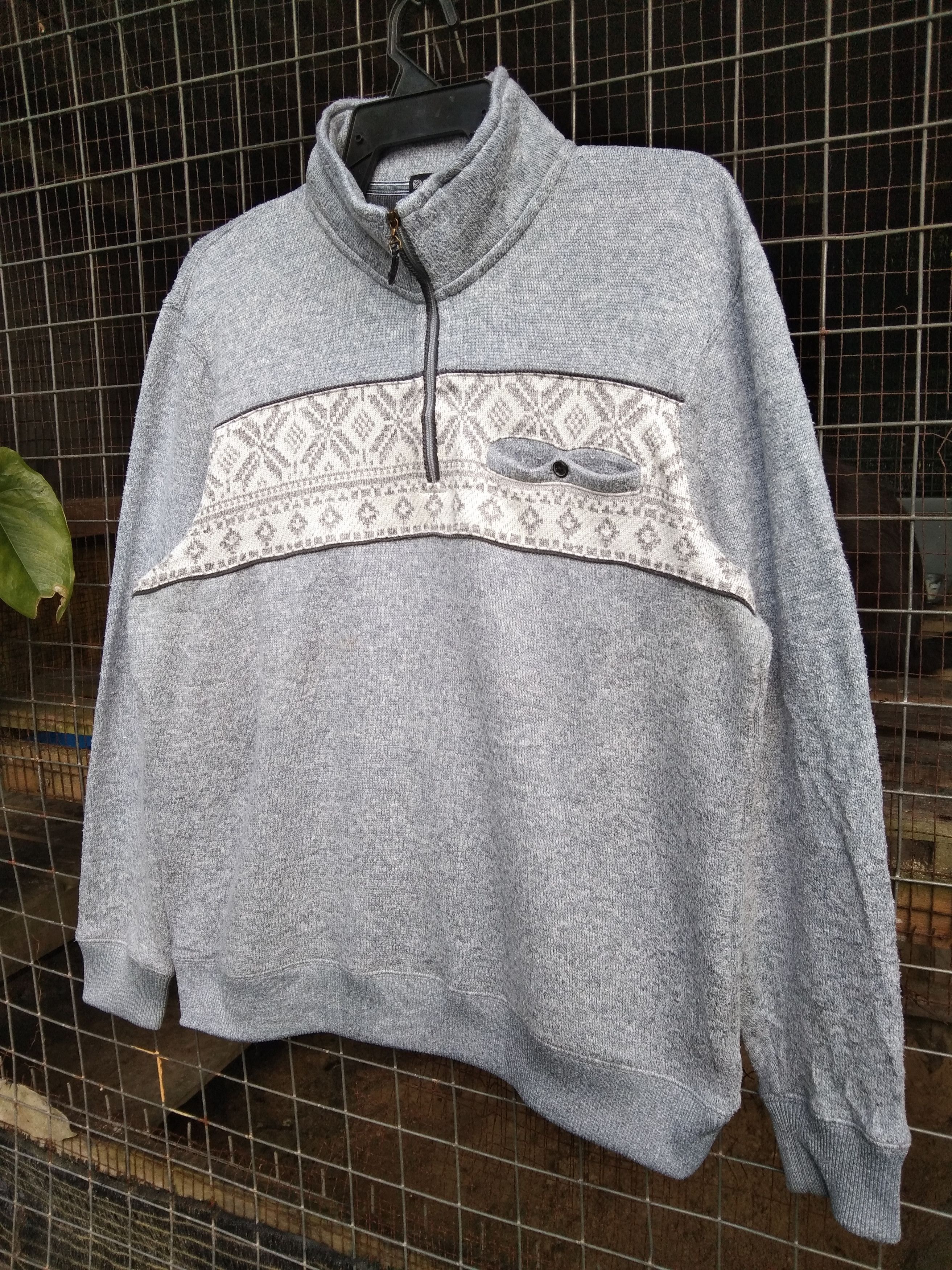 Japanese Brand GRACEFUL DAY'S MEN'S KNIT SWEATER TURTLENECK COLLAR ZIPPER Size US M / EU 48-50 / 2 - 2 Thumbnail